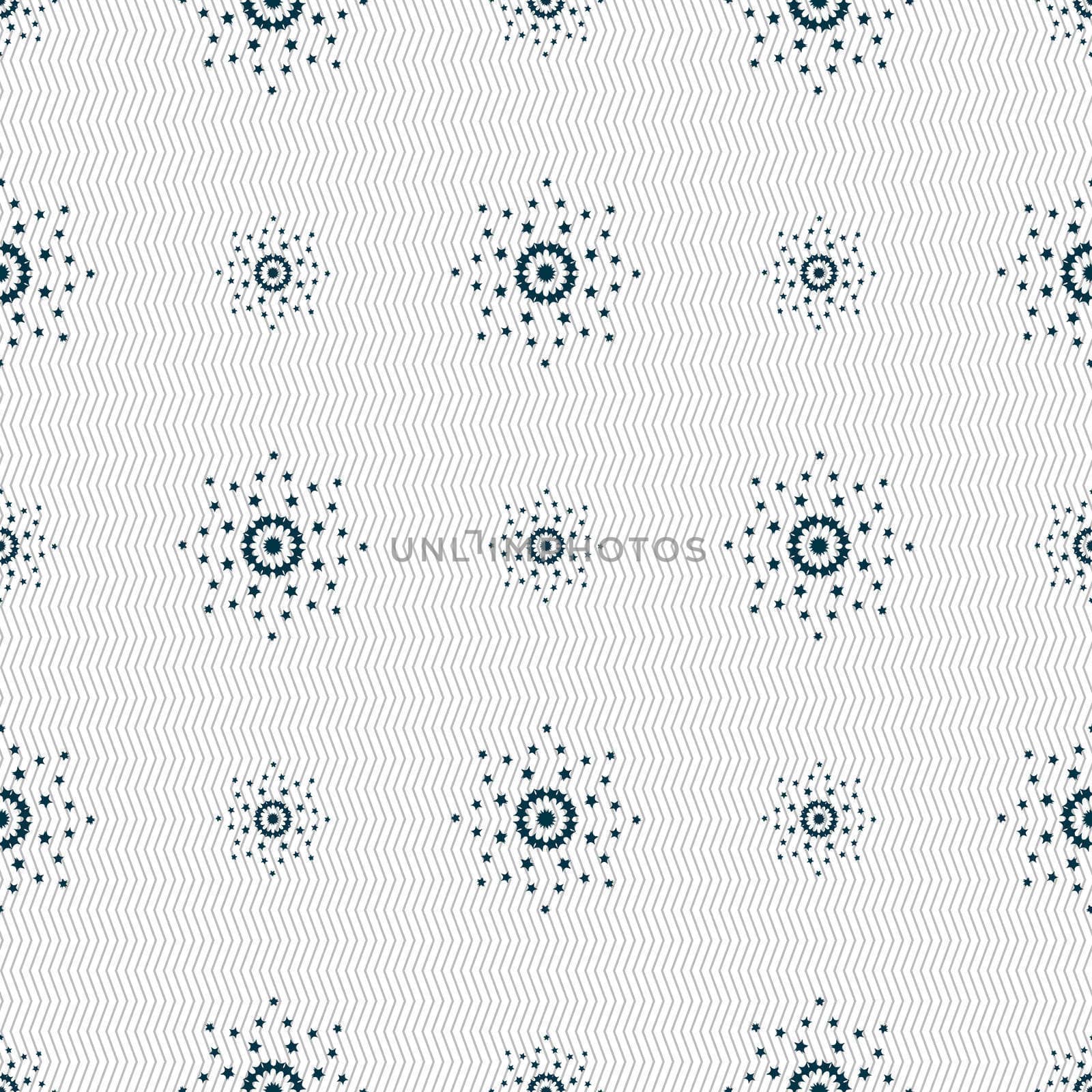 Star sign icon. Favorite button. Navigation symbol. Seamless abstract background with geometric shapes. illustration