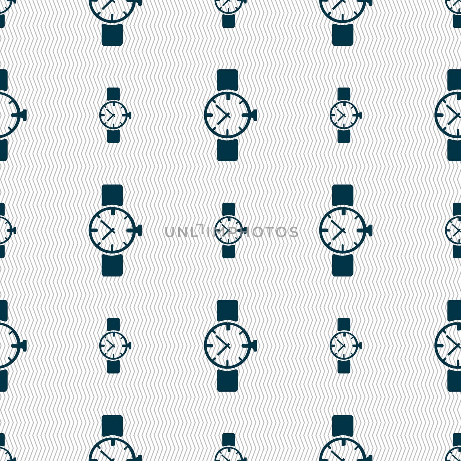 watches icon symbol . Seamless abstract background with geometric shapes. illustration