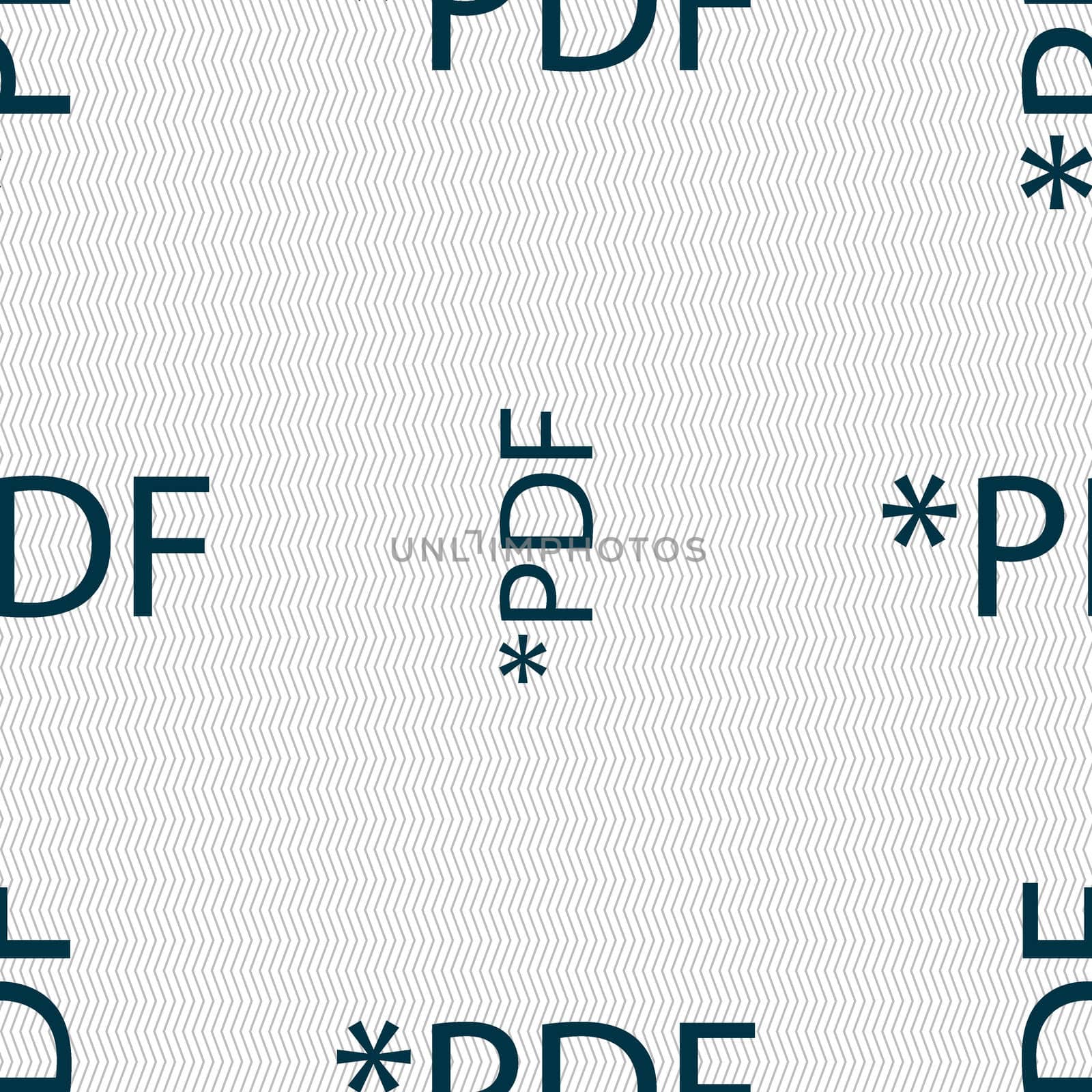PDF file document icon. Download pdf button. PDF file extension symbol. Seamless abstract background with geometric shapes.  by serhii_lohvyniuk
