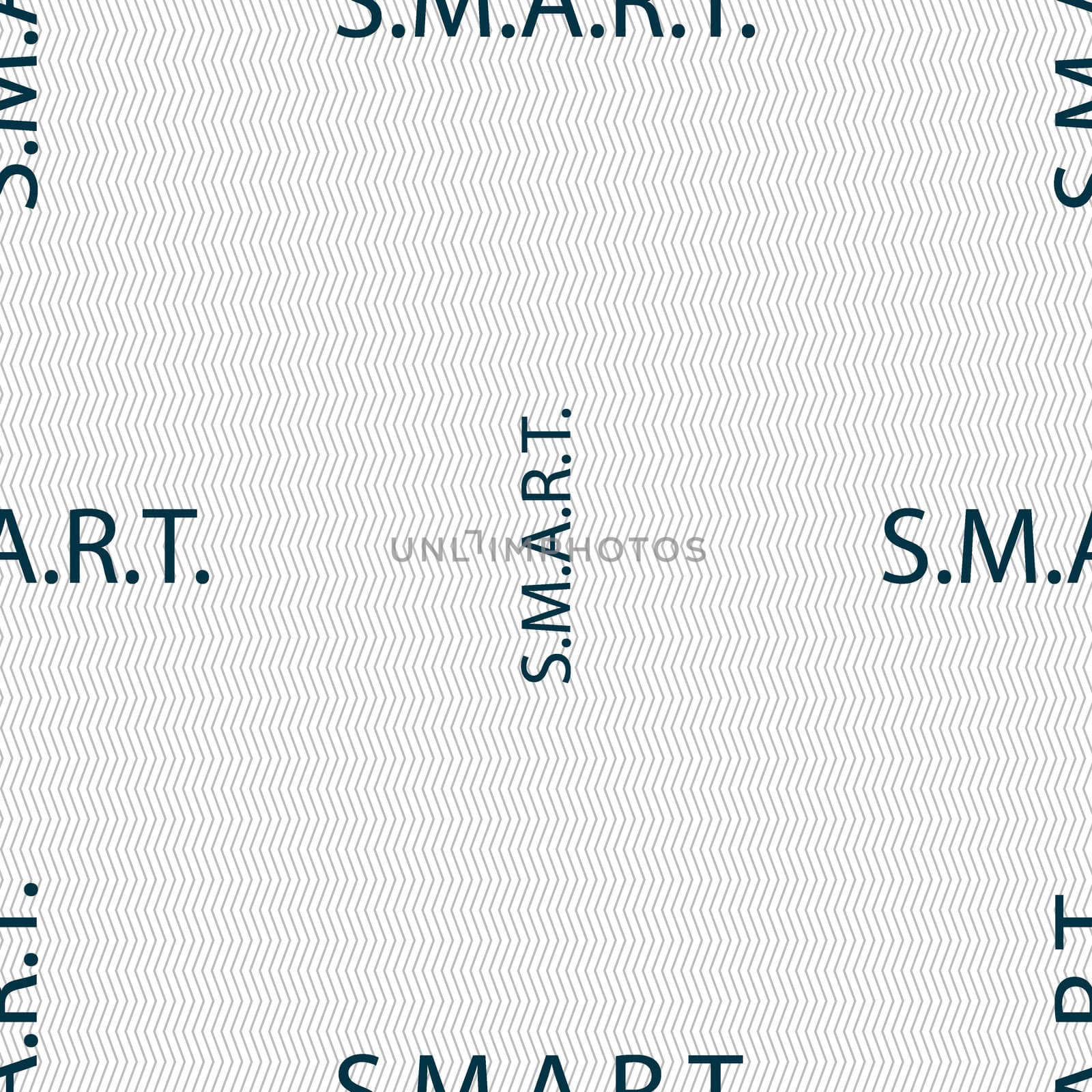 Smart sign icon. Press button. Seamless abstract background with geometric shapes.  by serhii_lohvyniuk