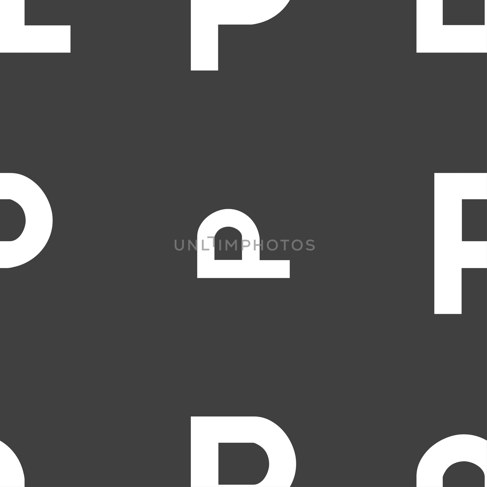 parking icon sign. Seamless pattern on a gray background.  by serhii_lohvyniuk