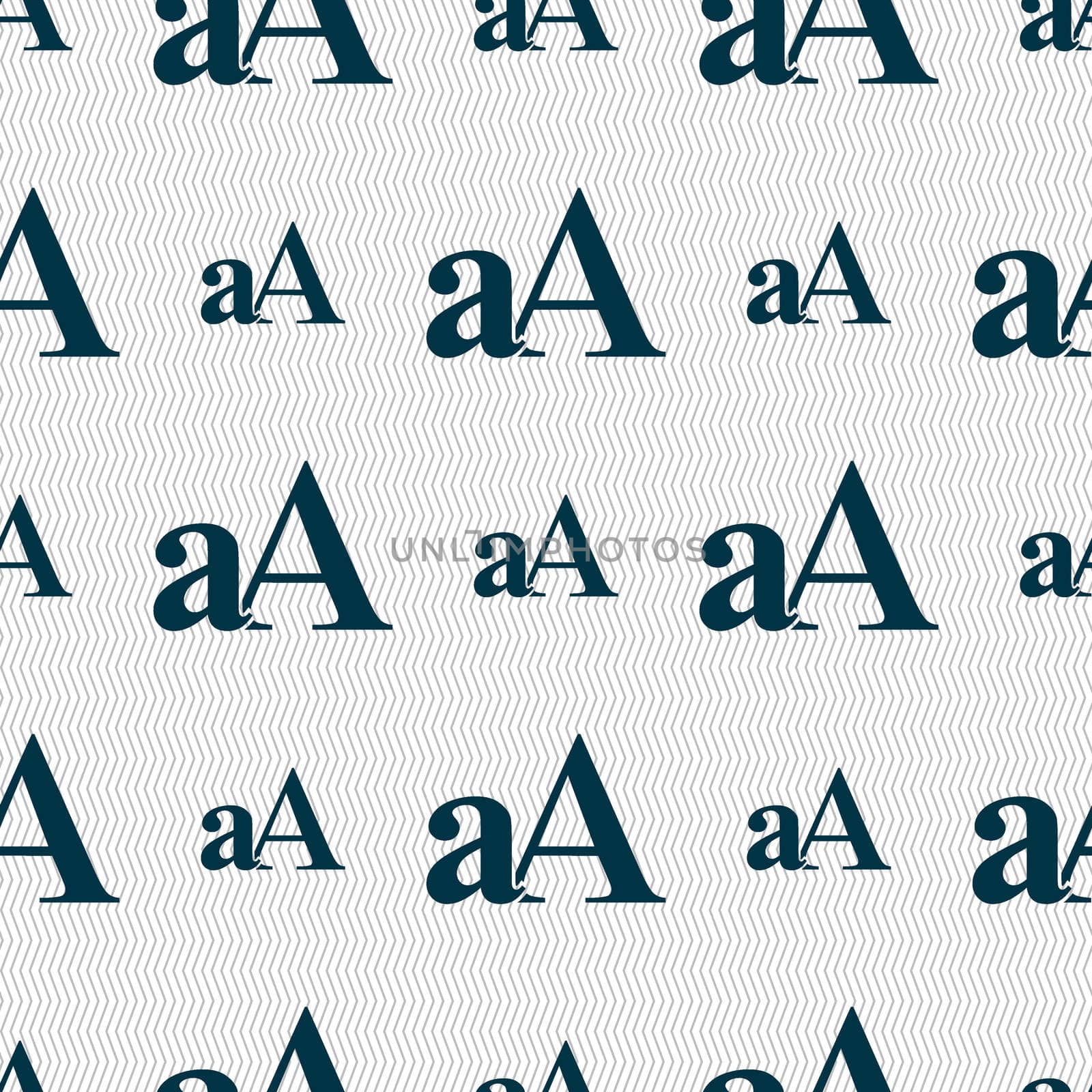 Enlarge font, aA icon sign. Seamless abstract background with geometric shapes.  by serhii_lohvyniuk