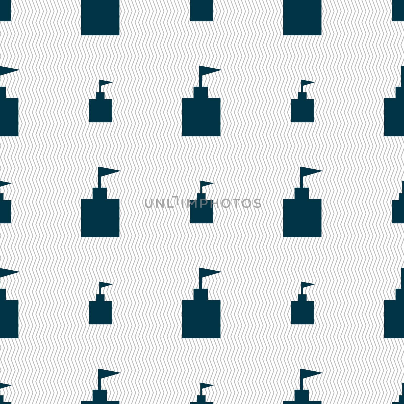 tower icon. Set Flat modern. Seamless abstract background with geometric shapes.  by serhii_lohvyniuk