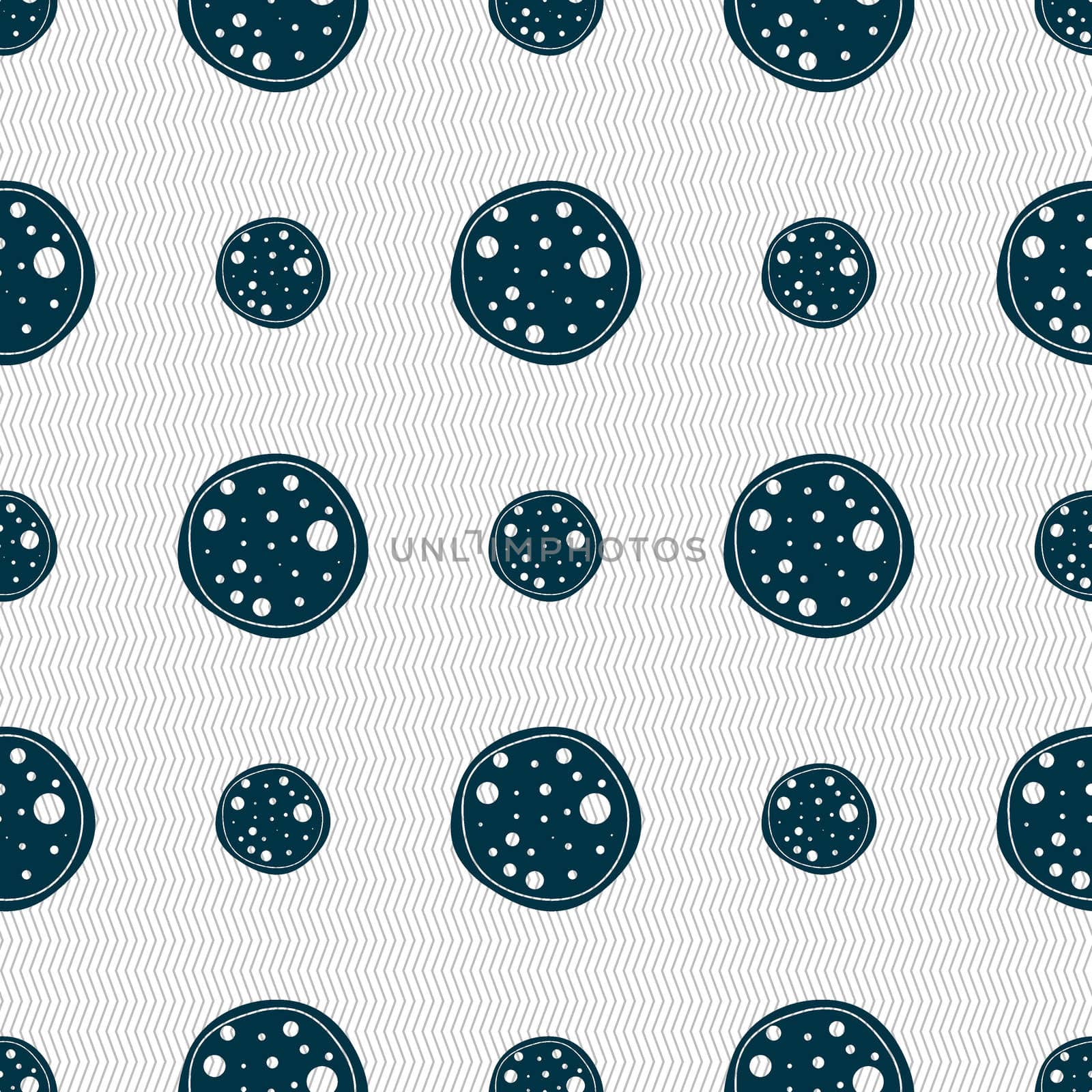 Pizza Icon. Seamless abstract background with geometric shapes.  by serhii_lohvyniuk