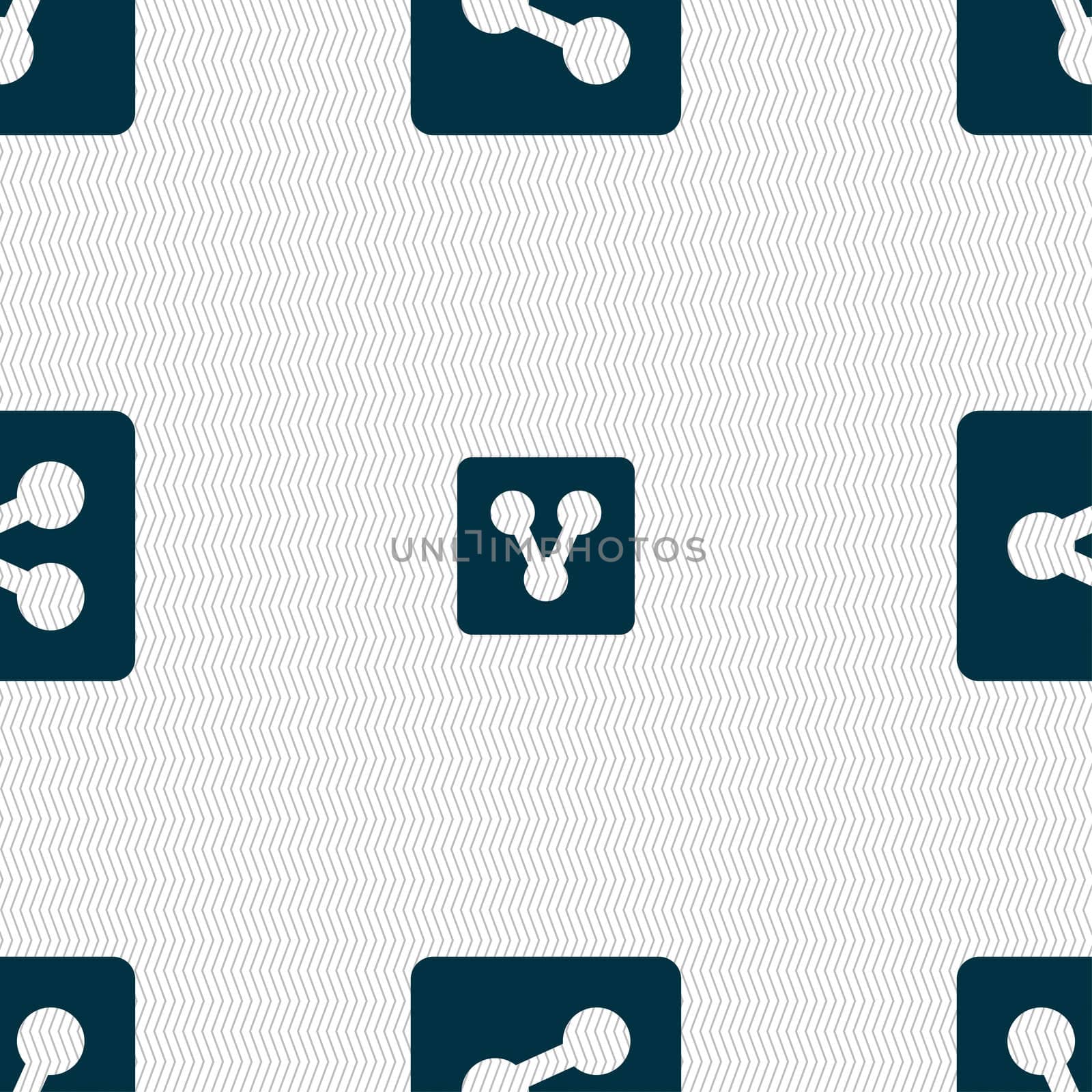 Share icon sign. Seamless pattern with geometric texture.  by serhii_lohvyniuk