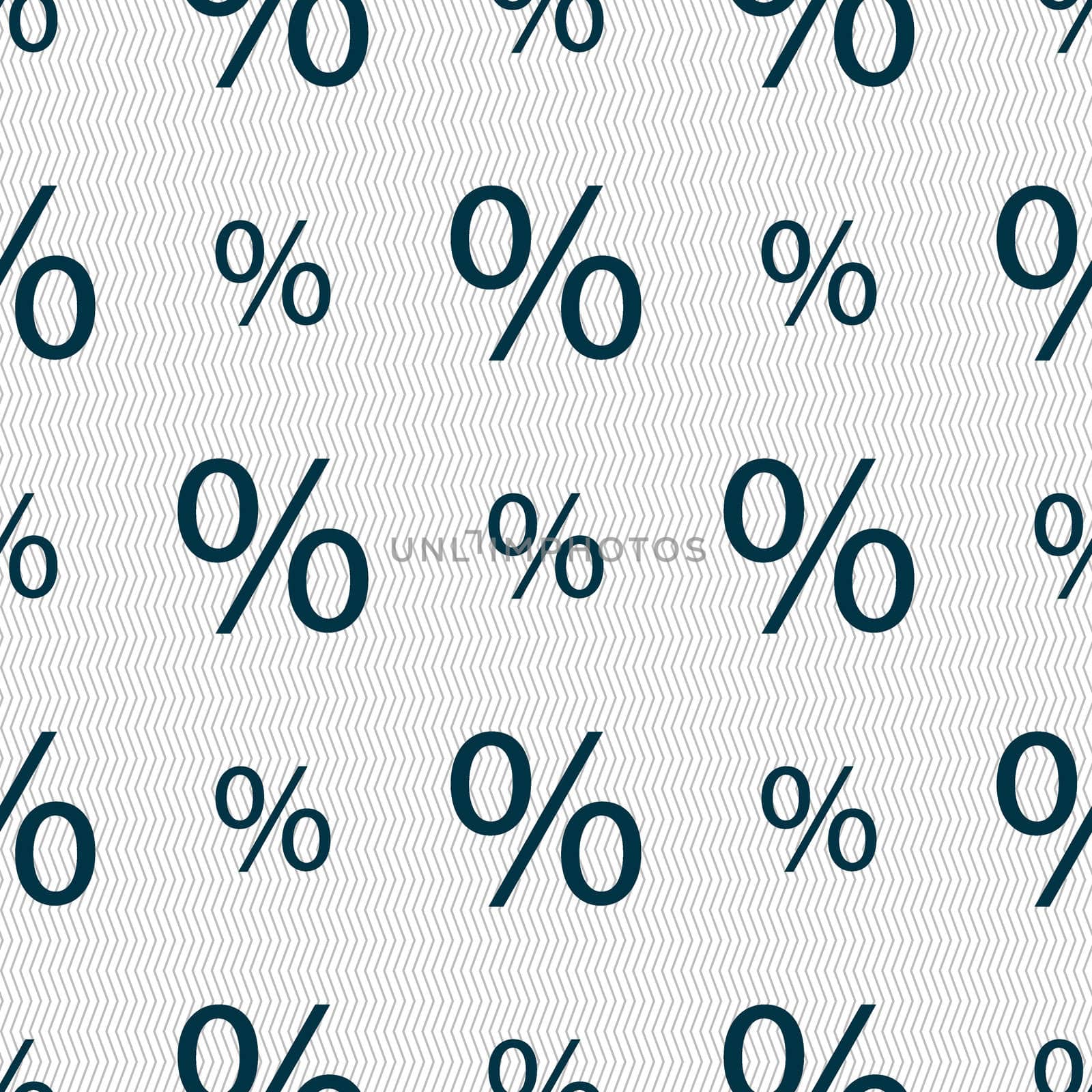 Discount percent sign icon. Modern interface website button. Seamless abstract background with geometric shapes.  by serhii_lohvyniuk
