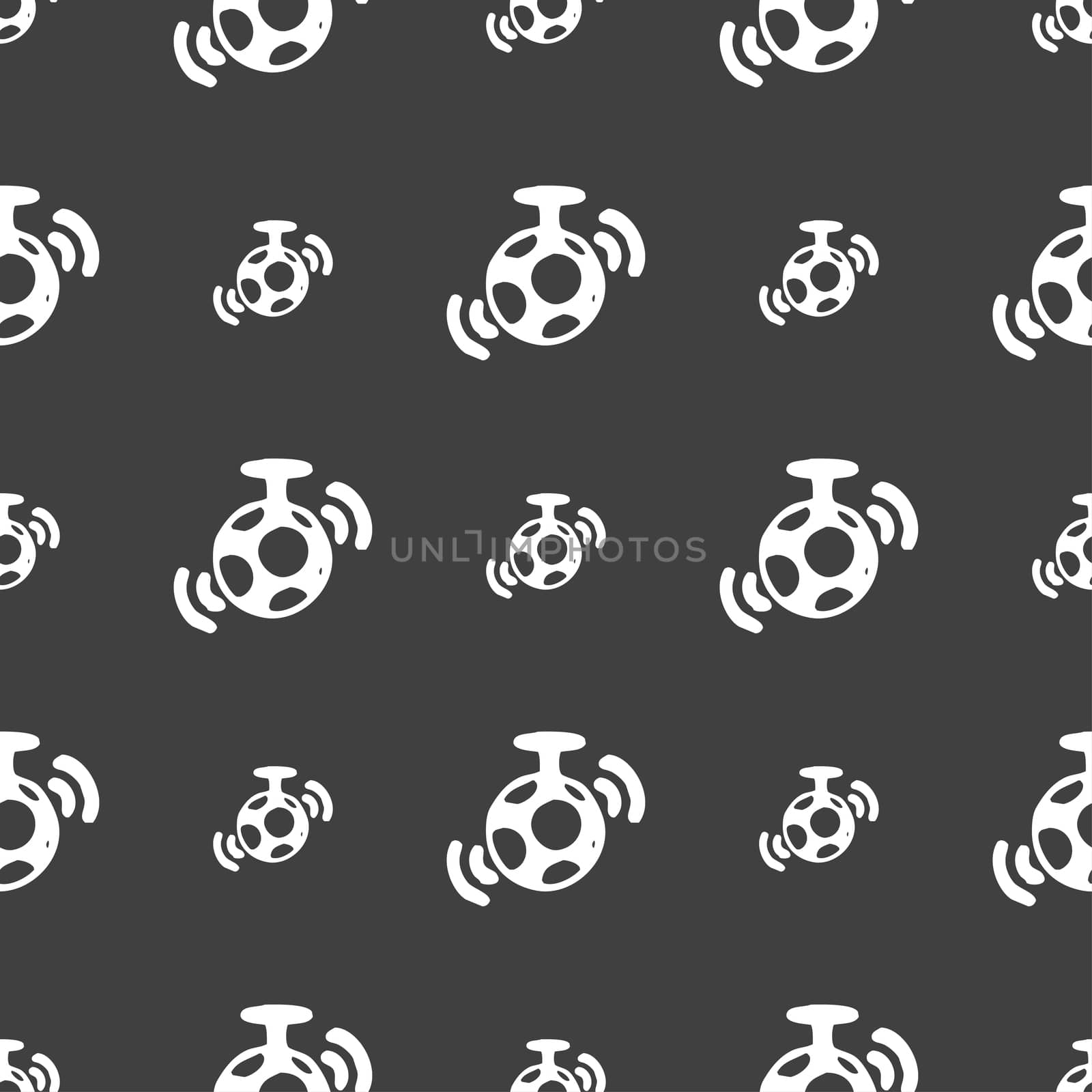 mirror ball disco icon sign. Seamless pattern on a gray background. illustration