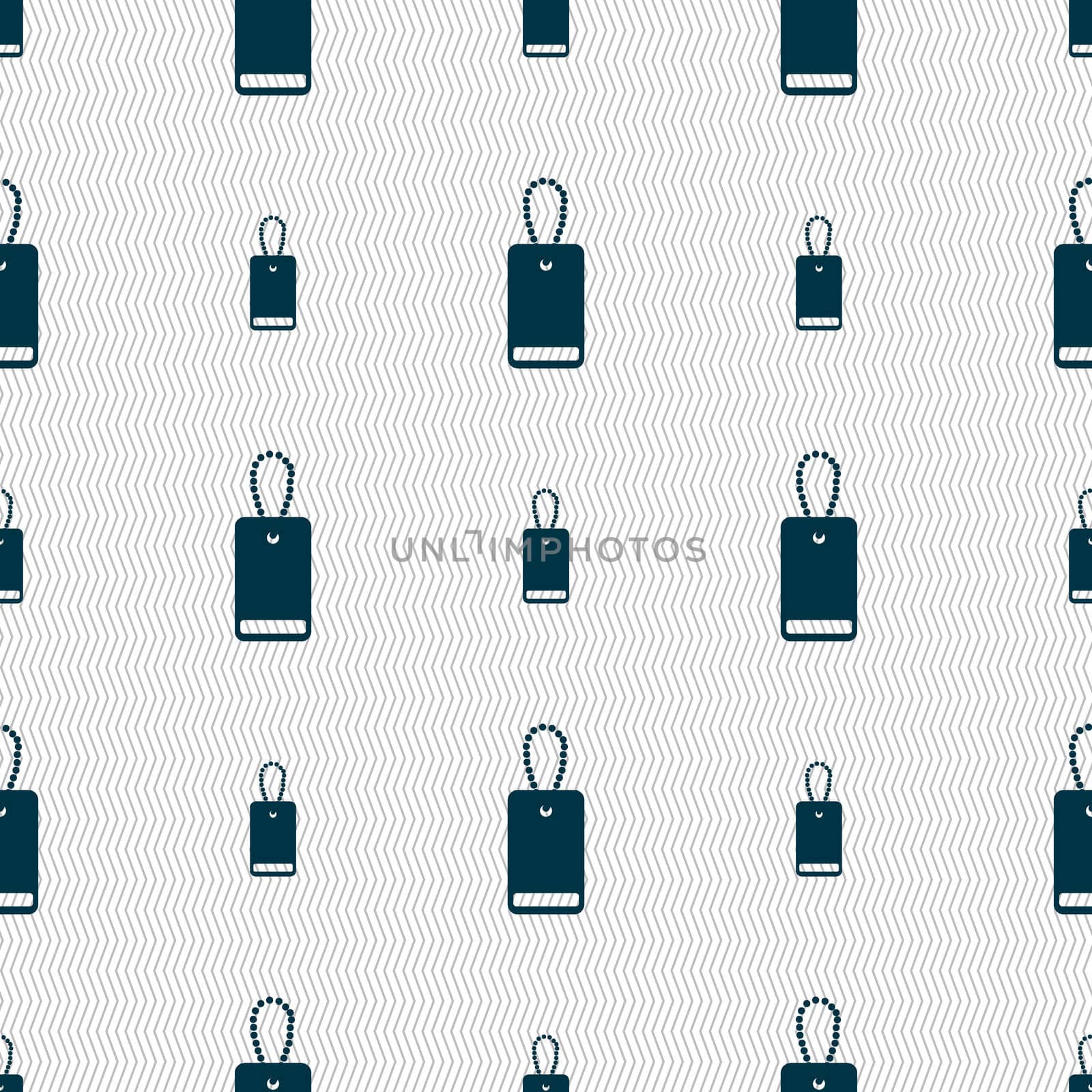 army chains icon sign. Seamless abstract background with geometric shapes. illustration