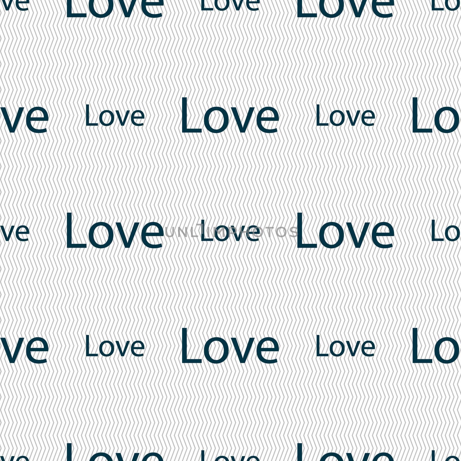 Love you sign icon. Valentines day symbol. Seamless abstract background with geometric shapes.  by serhii_lohvyniuk