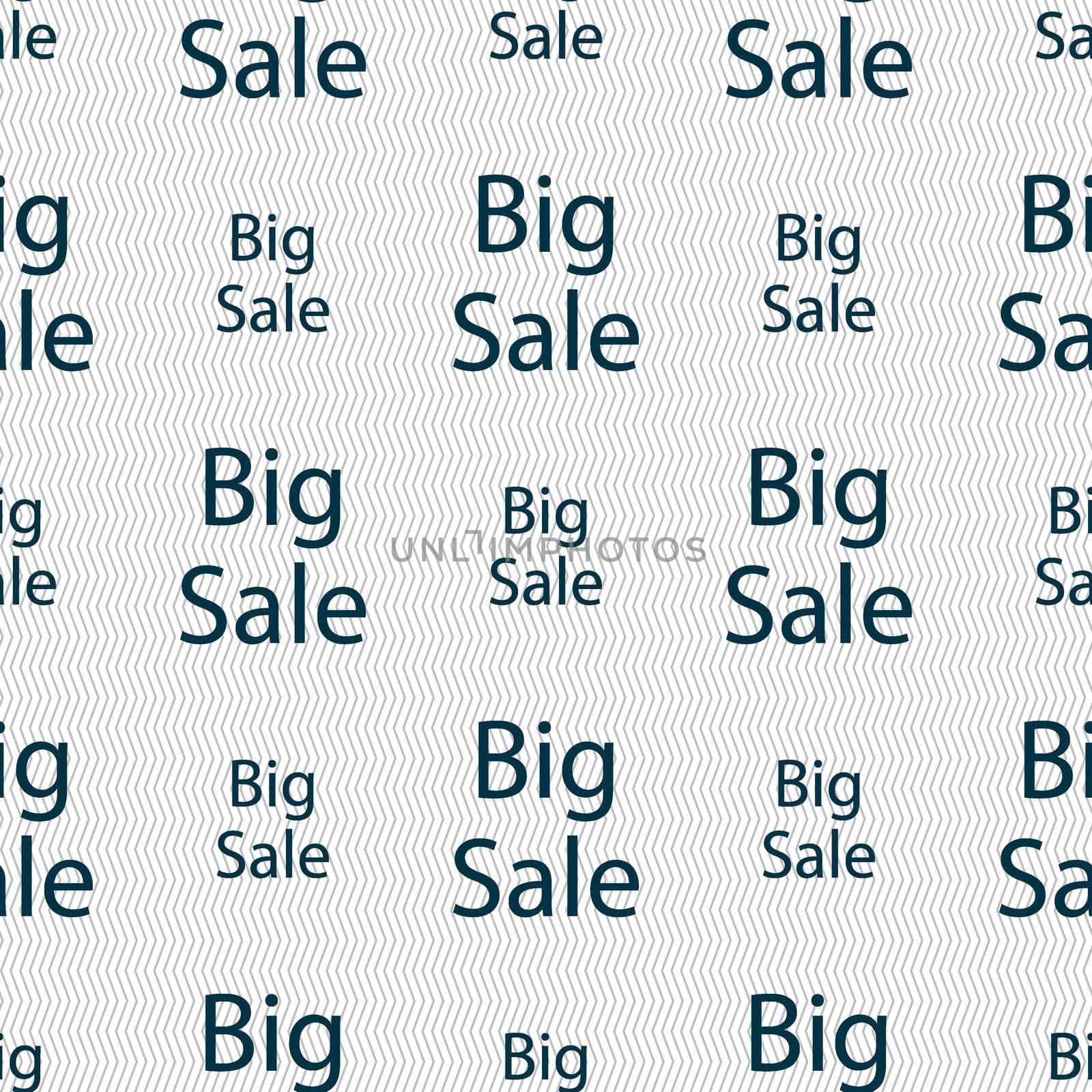 Big sale sign icon. Special offer symbol. Seamless abstract background with geometric shapes. illustration