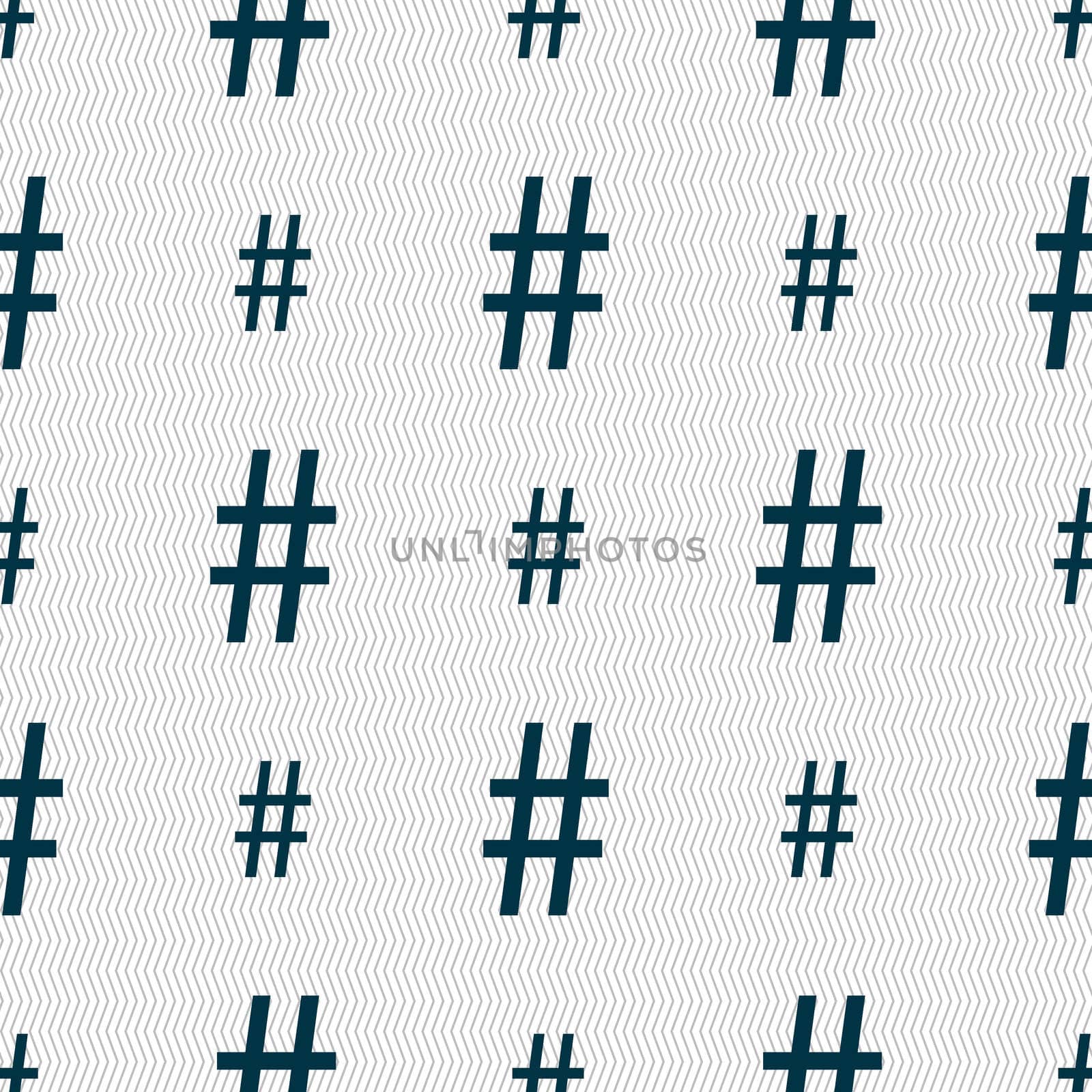 number seven icon sign. Seamless abstract background with geometric shapes. illustration