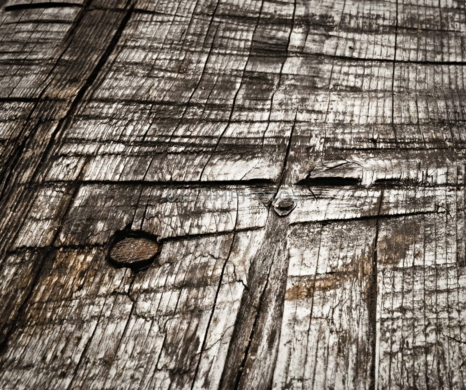 abstract background or texture retro chopped up old wooden board