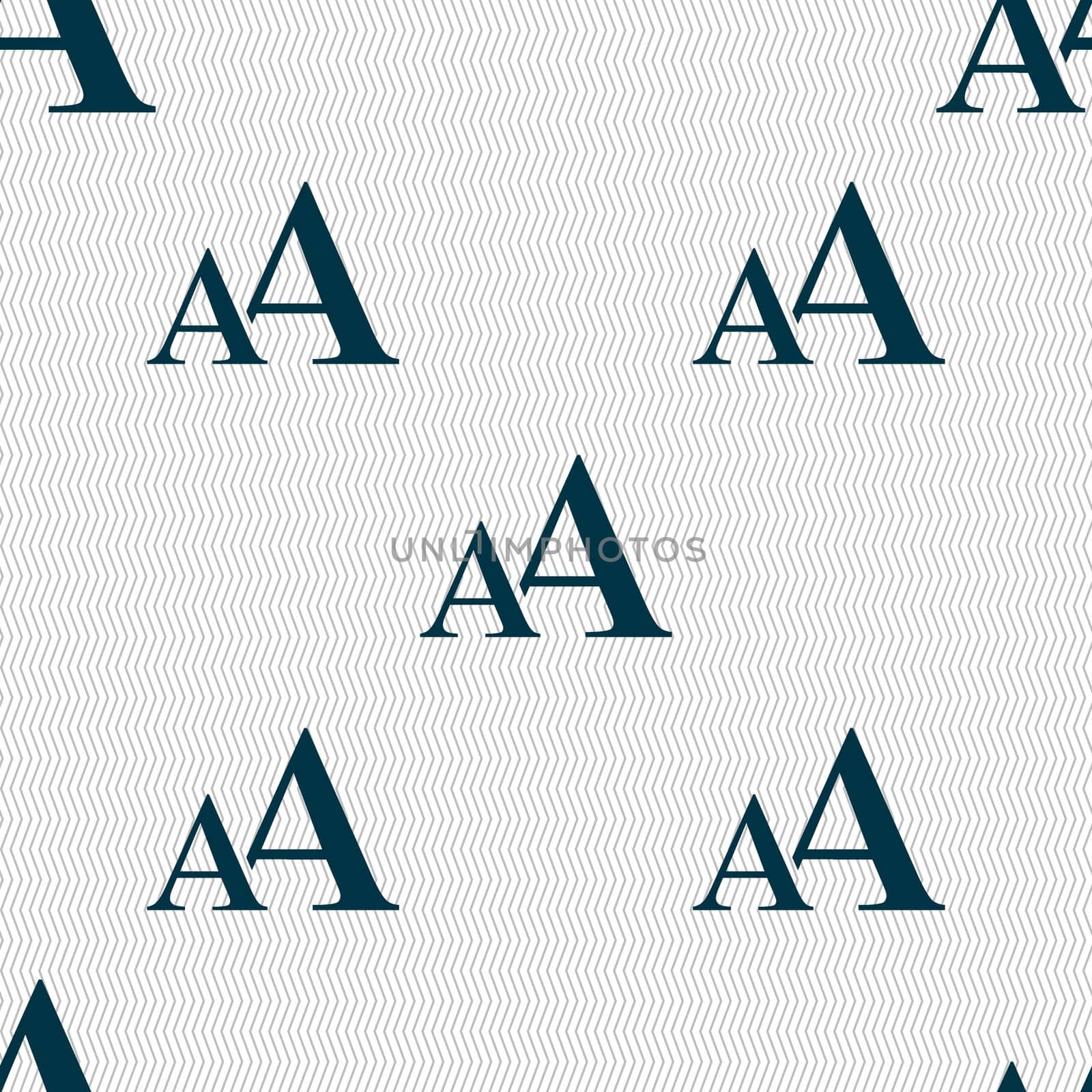 Enlarge font, AA icon sign. Seamless abstract background with geometric shapes.  by serhii_lohvyniuk