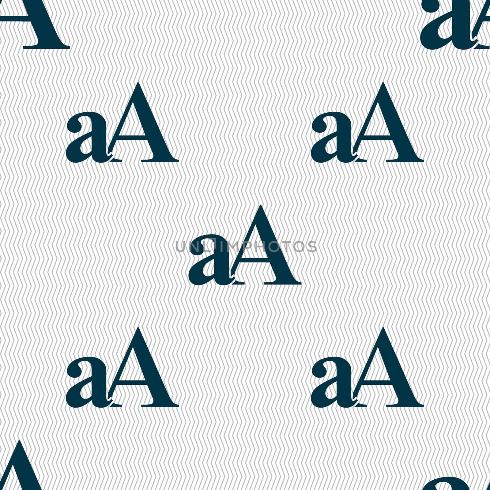 Enlarge font, aA icon sign. Seamless abstract background with geometric shapes.  by serhii_lohvyniuk