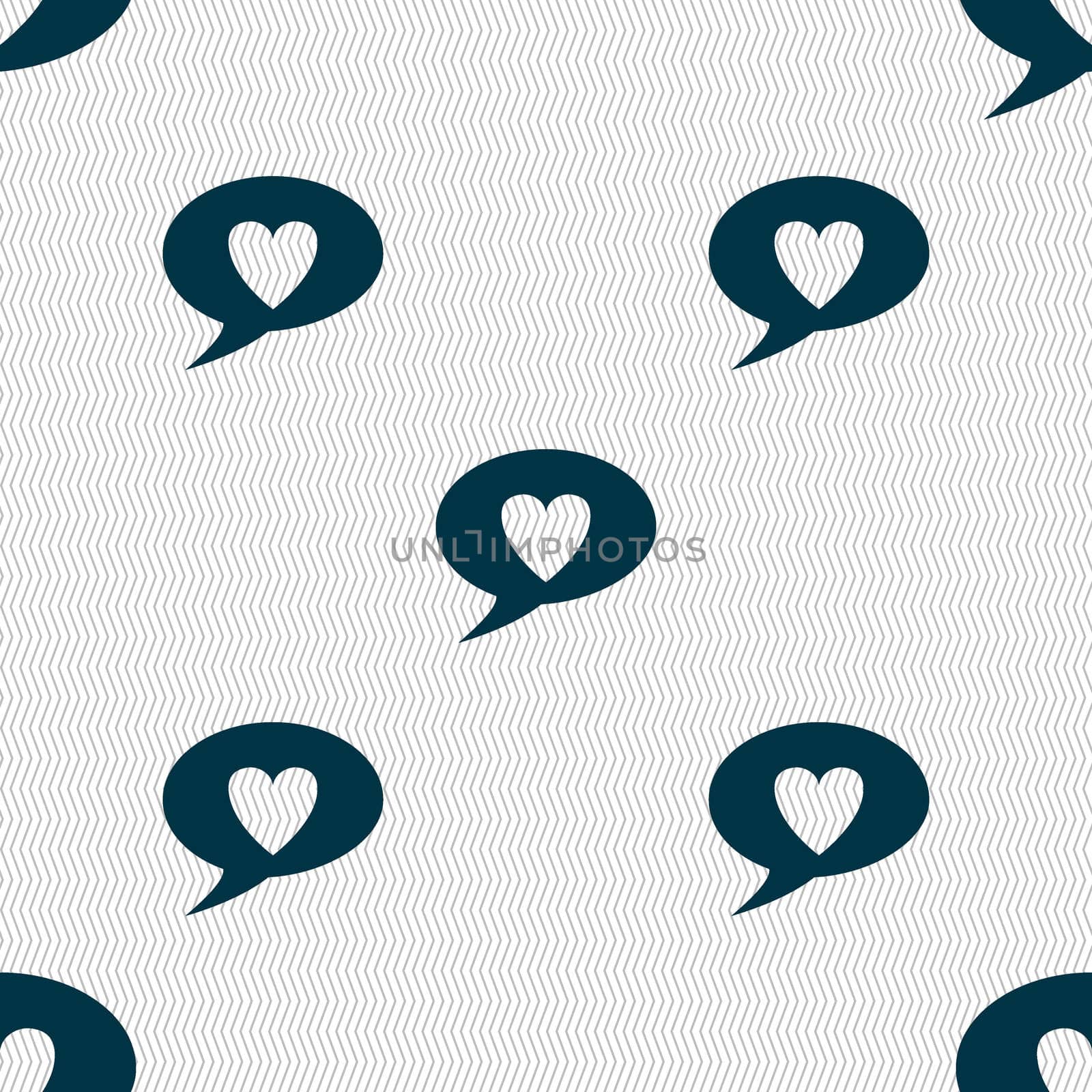 Heart sign icon. Love symbol. Seamless abstract background with geometric shapes.  by serhii_lohvyniuk