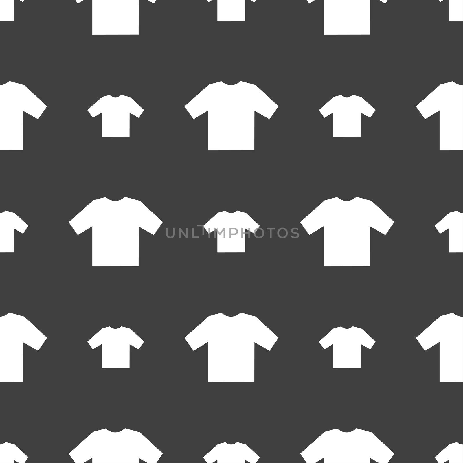 t-shirt icon sign. Seamless pattern on a gray background.  by serhii_lohvyniuk