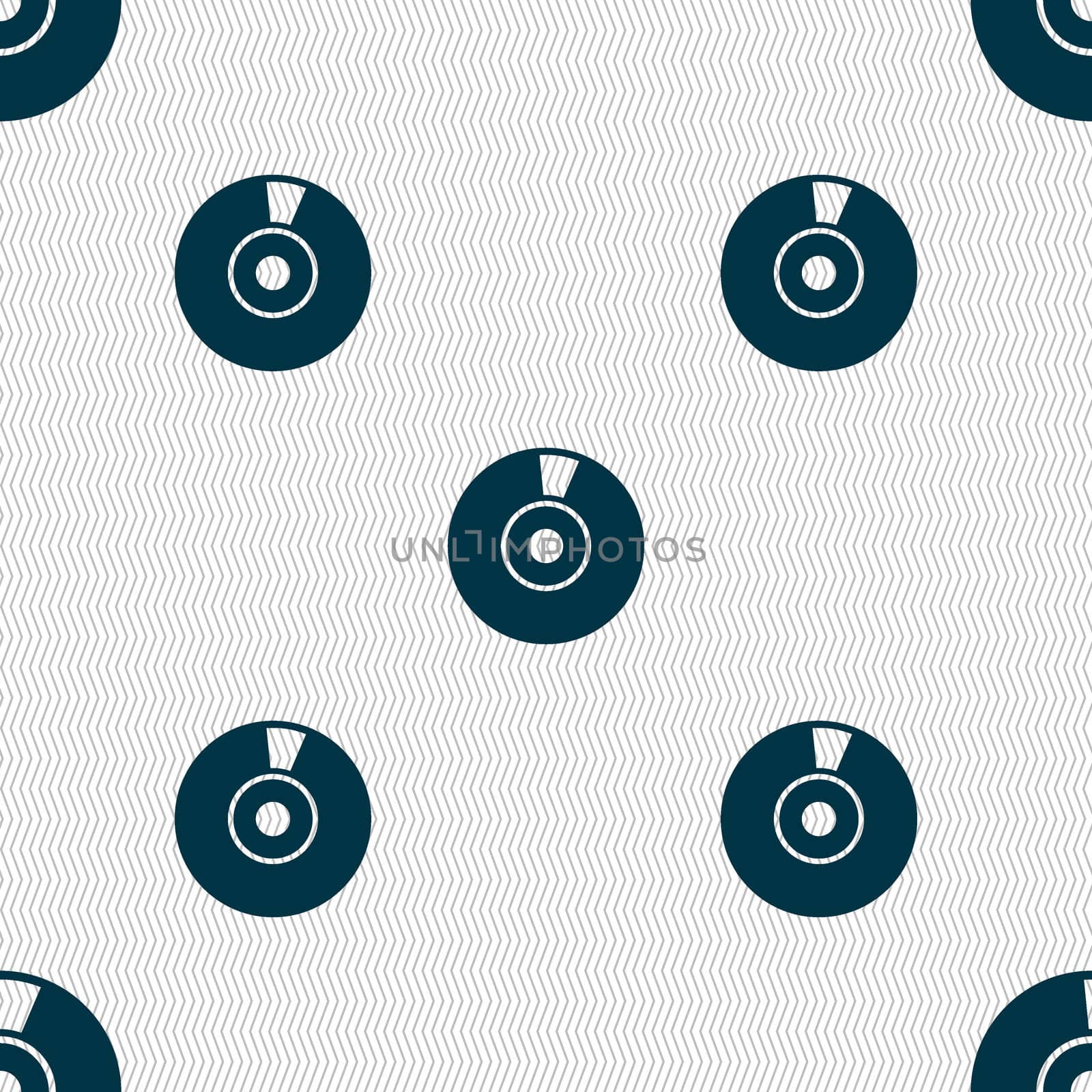 CD or DVD icon sign. Seamless abstract background with geometric shapes.  by serhii_lohvyniuk