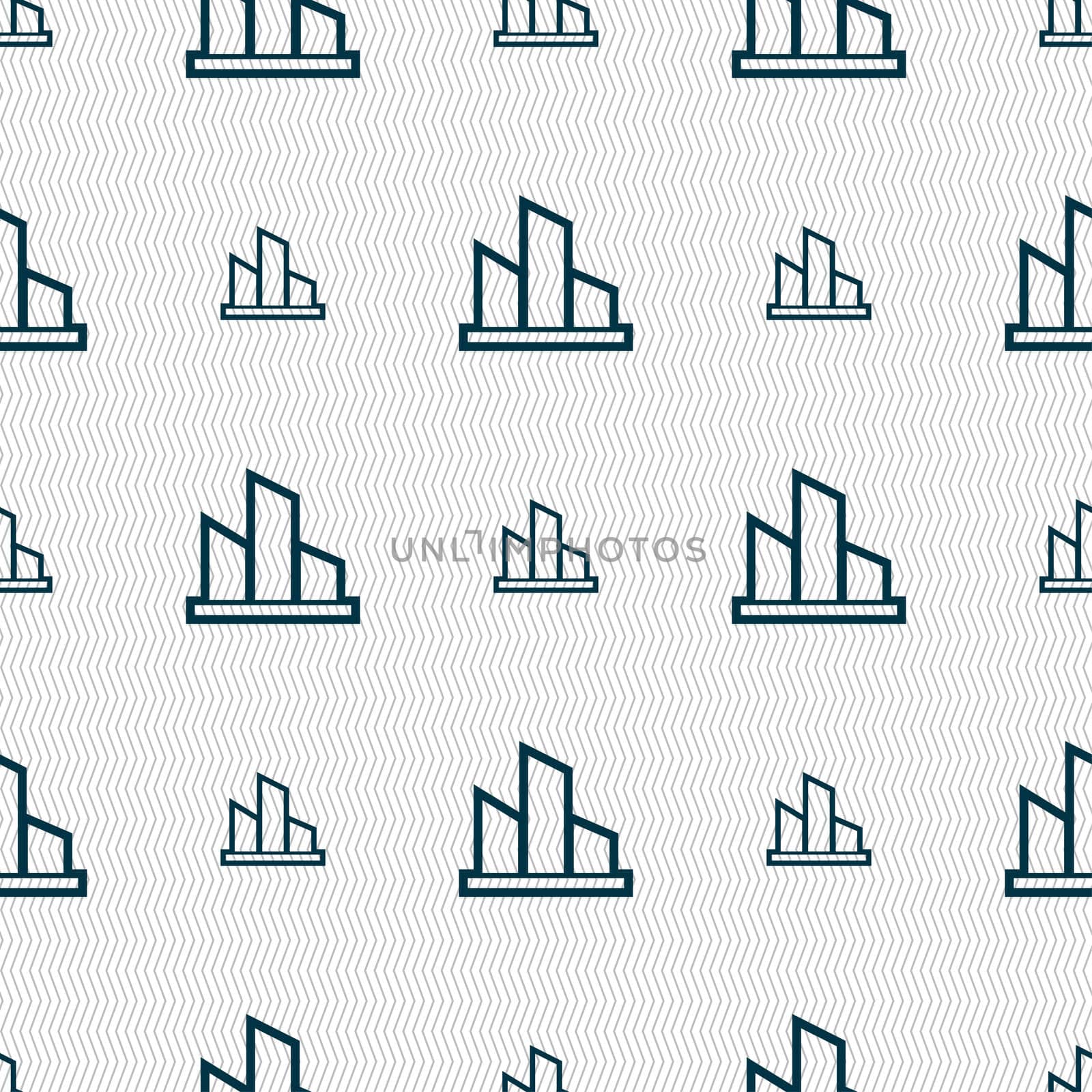 Diagram icon sign. Seamless pattern with geometric texture.  by serhii_lohvyniuk
