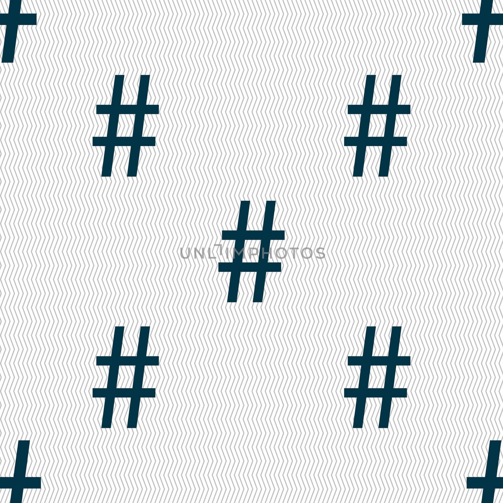 hash tag icon. Seamless abstract background with geometric shapes.  by serhii_lohvyniuk