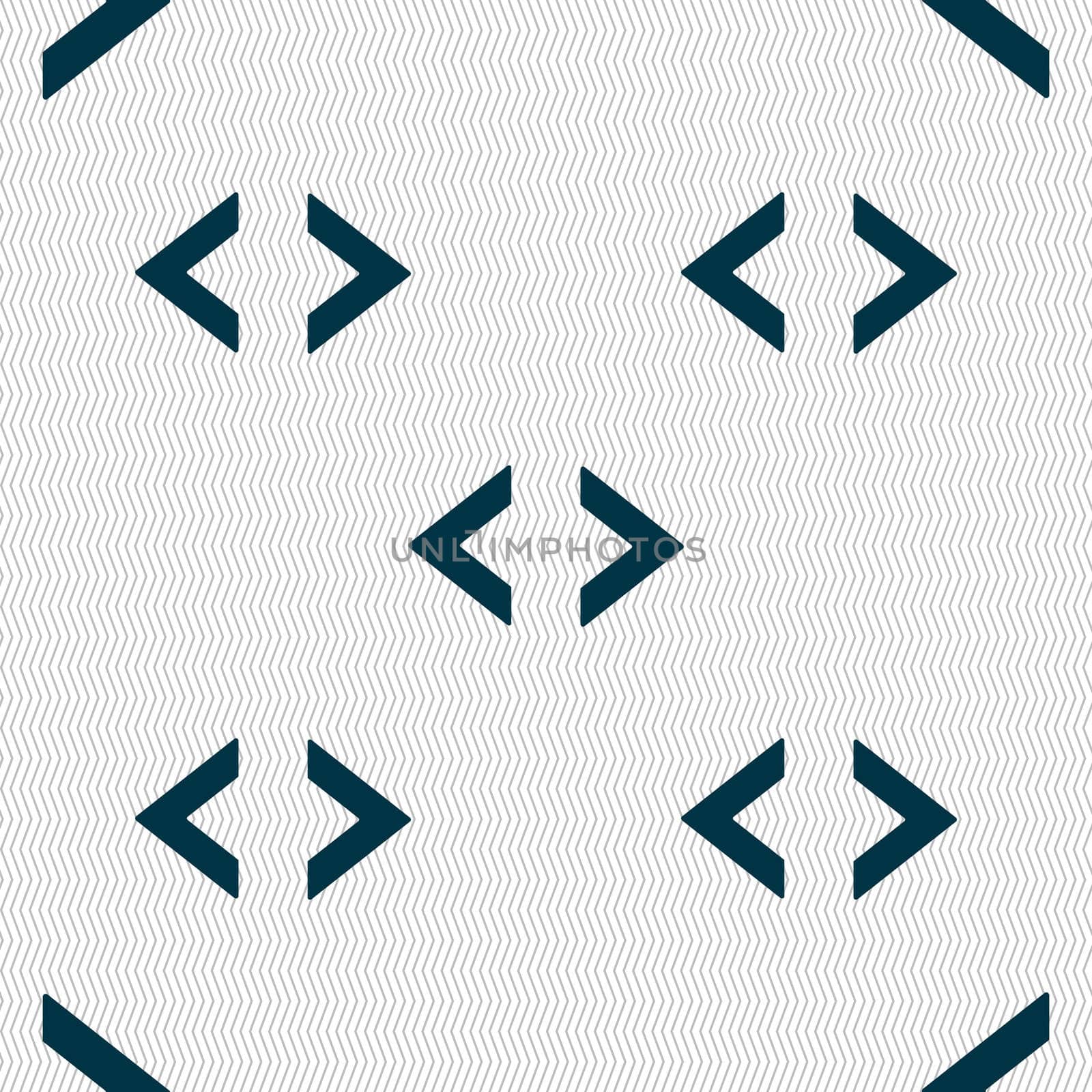 Code sign icon. Programmer symbol. Seamless abstract background with geometric shapes.  by serhii_lohvyniuk