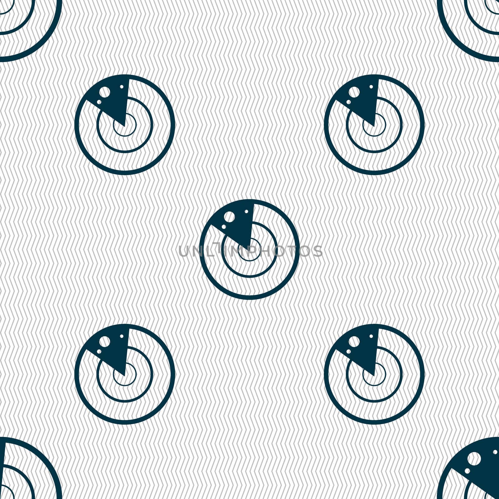 radar icon sign. Seamless abstract background with geometric shapes.  by serhii_lohvyniuk