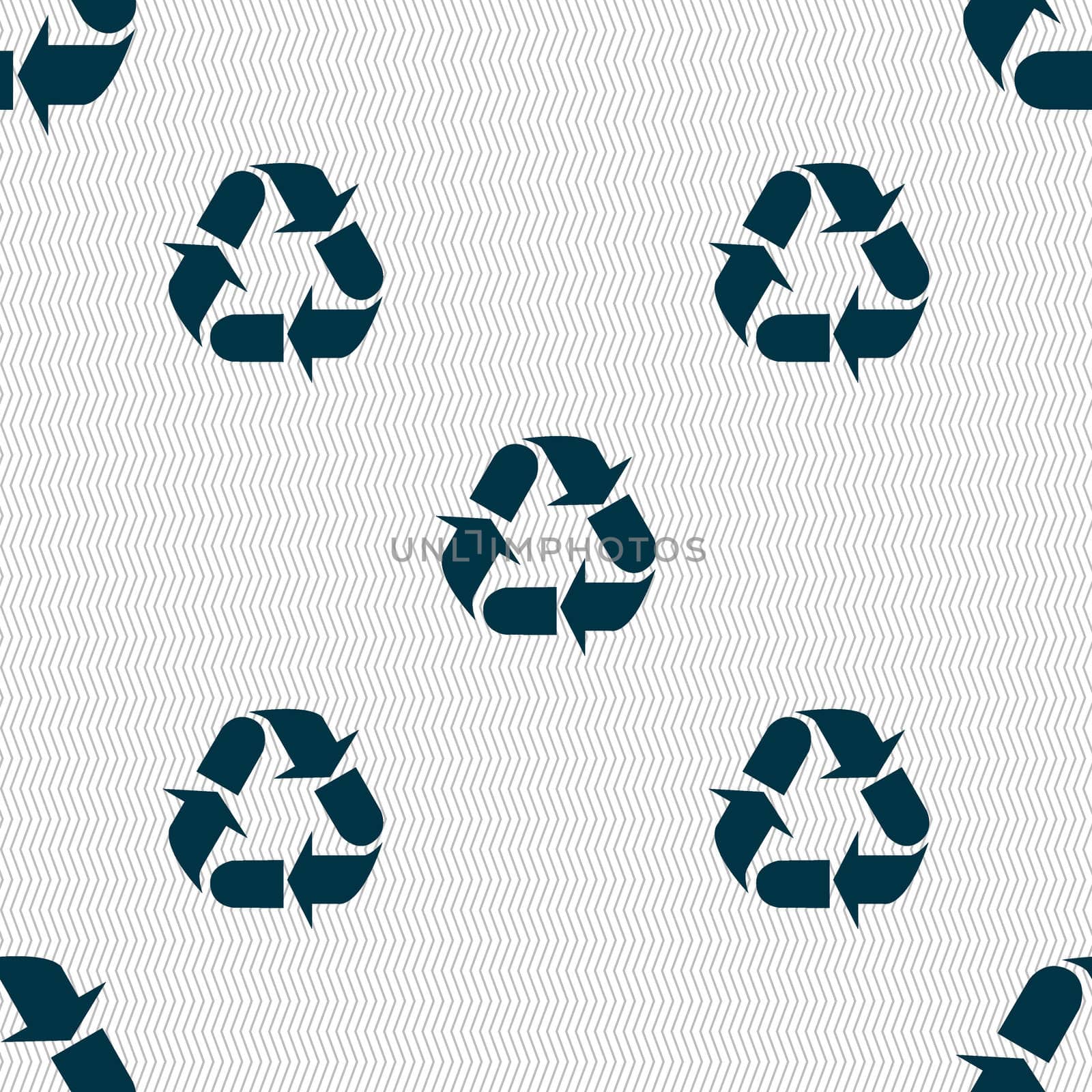 processing icon sign. Seamless abstract background with geometric shapes. illustration