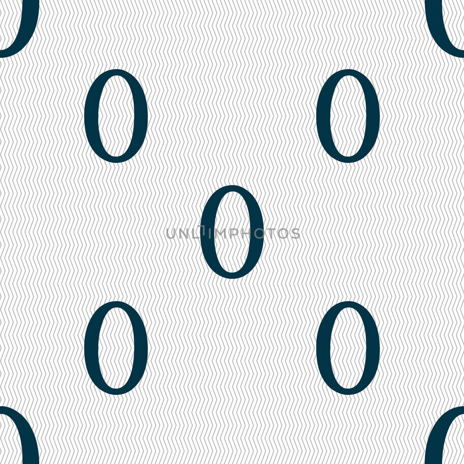 number zero icon sign. Seamless abstract background with geometric shapes.  by serhii_lohvyniuk