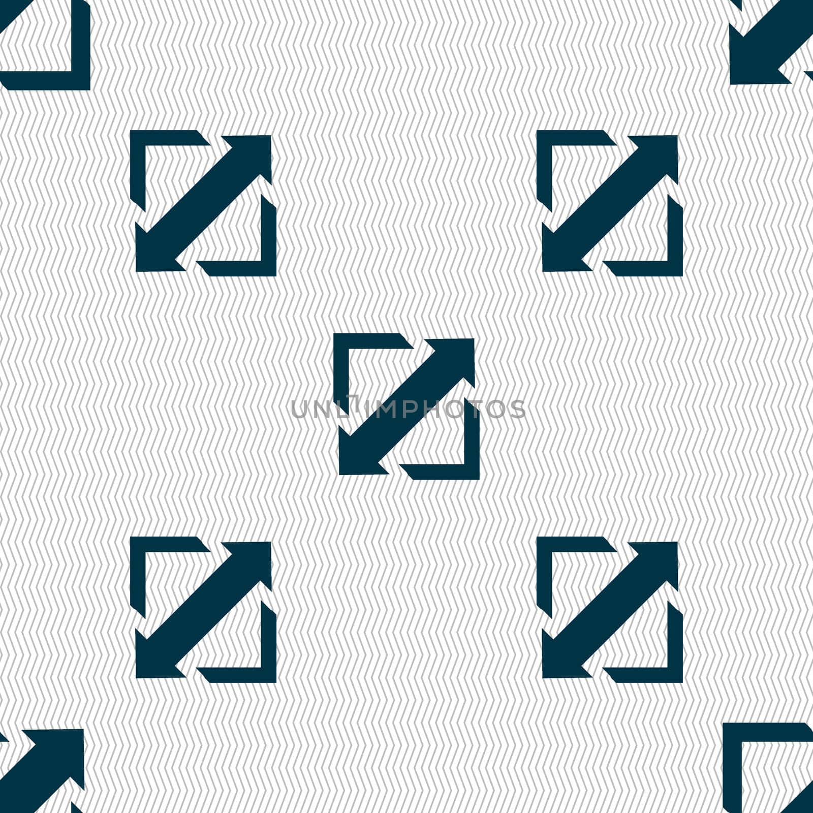 Deploying video, screen size icon sign. Seamless abstract background with geometric shapes. illustration