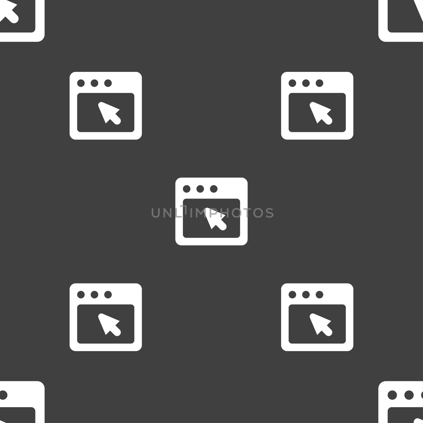 the dialog box icon sign. Seamless pattern on a gray background. illustration