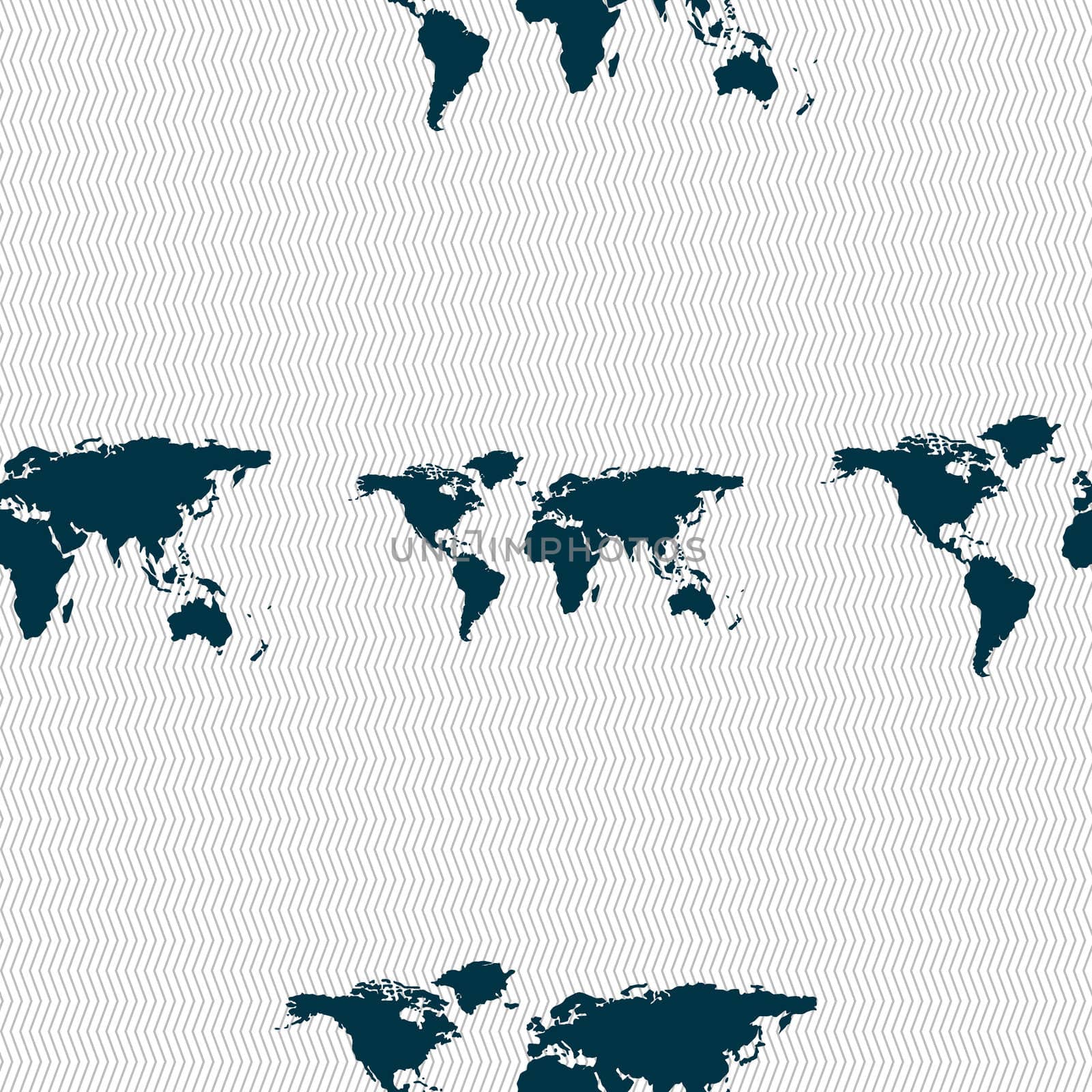 Globe sign icon. World map geography symbol. Seamless abstract background with geometric shapes.  by serhii_lohvyniuk