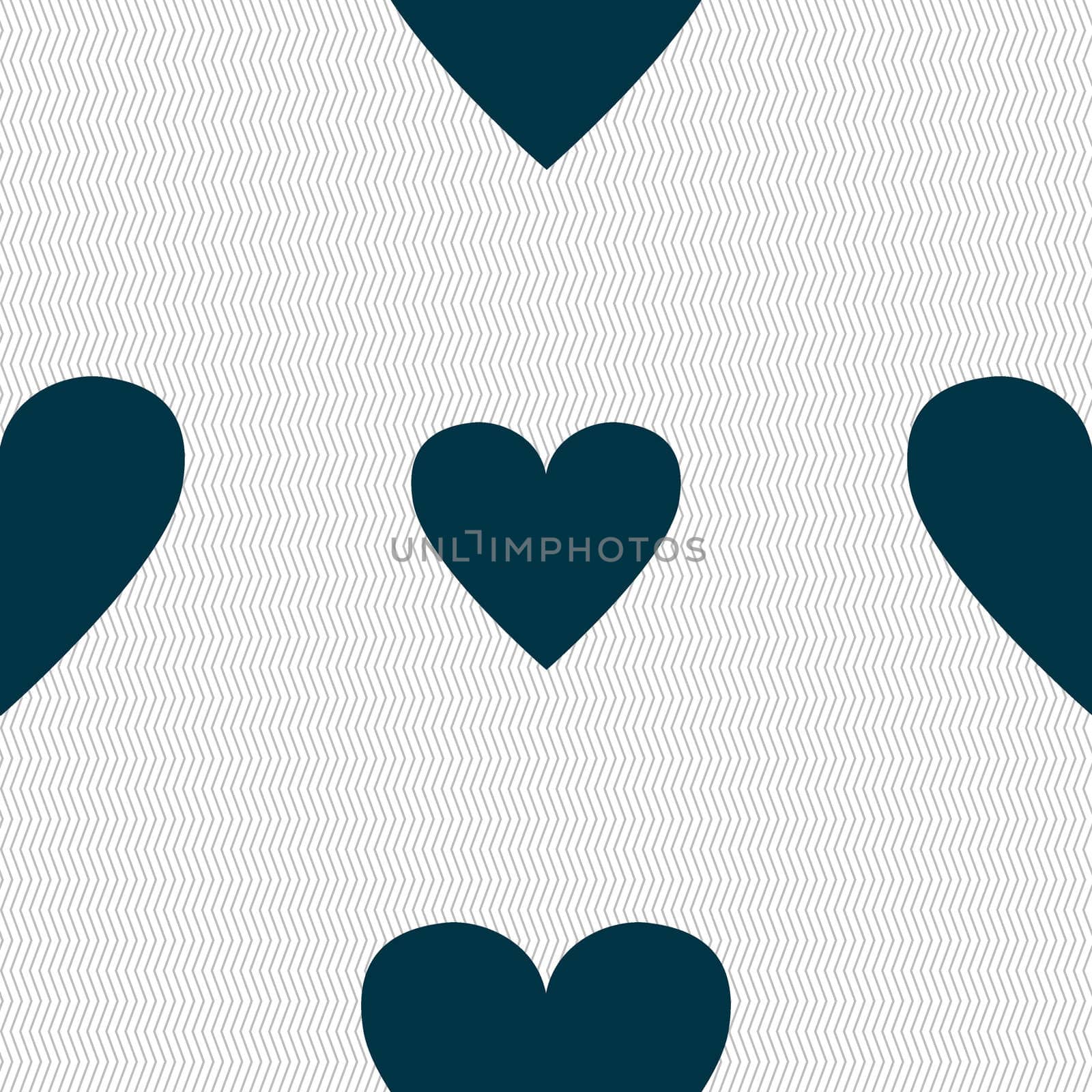 Heart sign icon. Love symbol. Seamless abstract background with geometric shapes.  by serhii_lohvyniuk