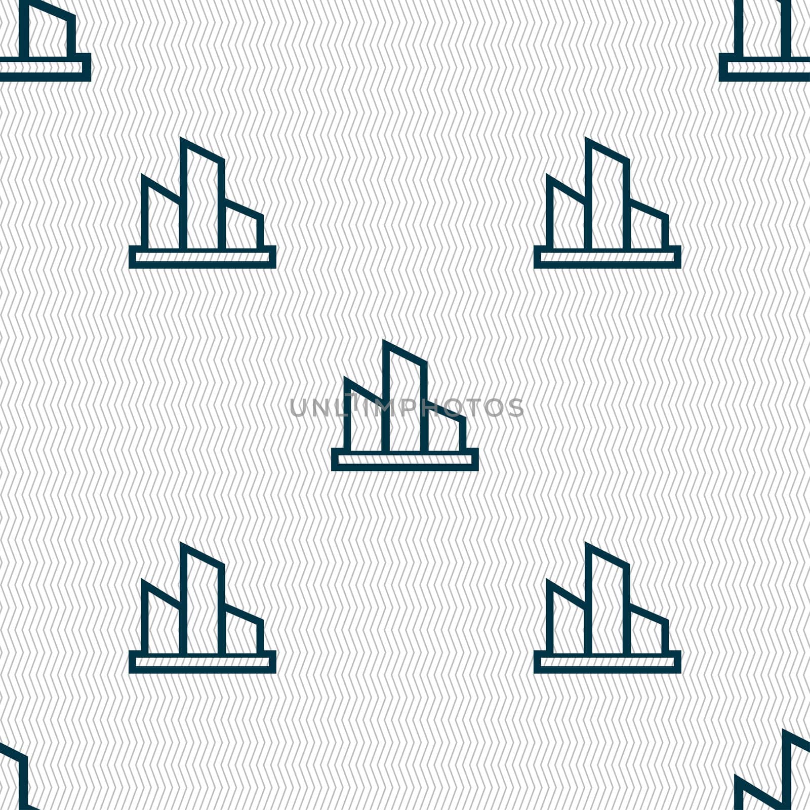 Diagram icon sign. Seamless pattern with geometric texture.  by serhii_lohvyniuk