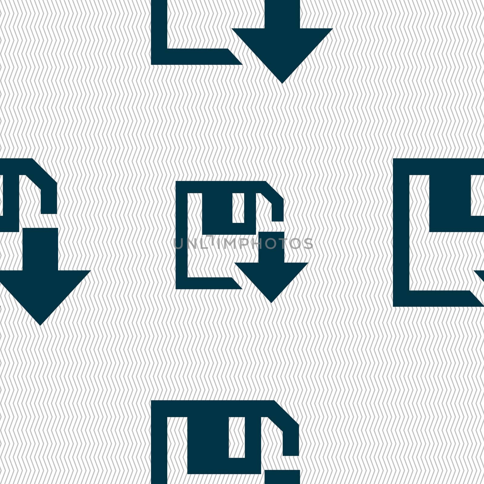 floppy icon. Flat modern design. Seamless abstract background with geometric shapes.  by serhii_lohvyniuk