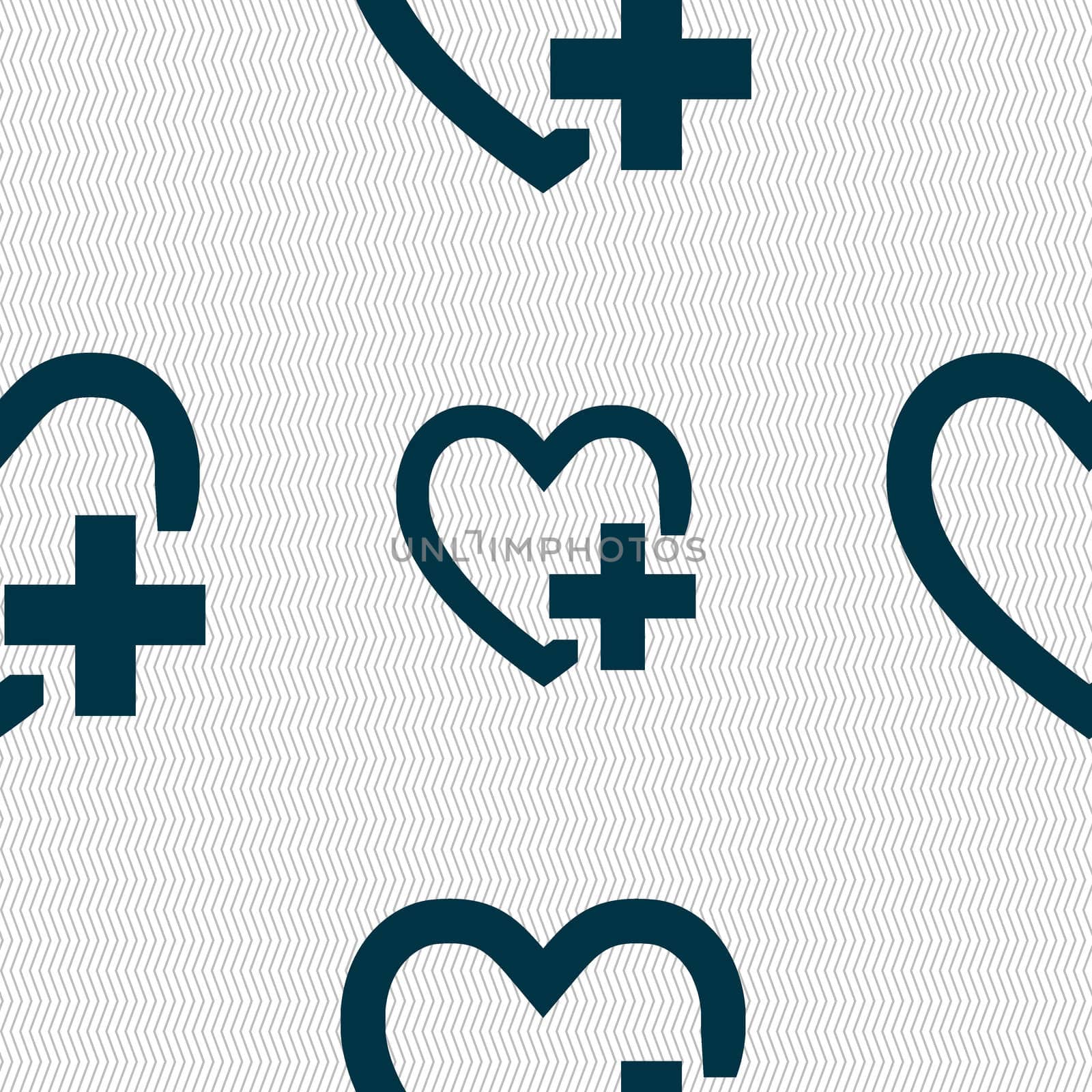 Heart sign icon. Love symbol. Seamless abstract background with geometric shapes.  by serhii_lohvyniuk