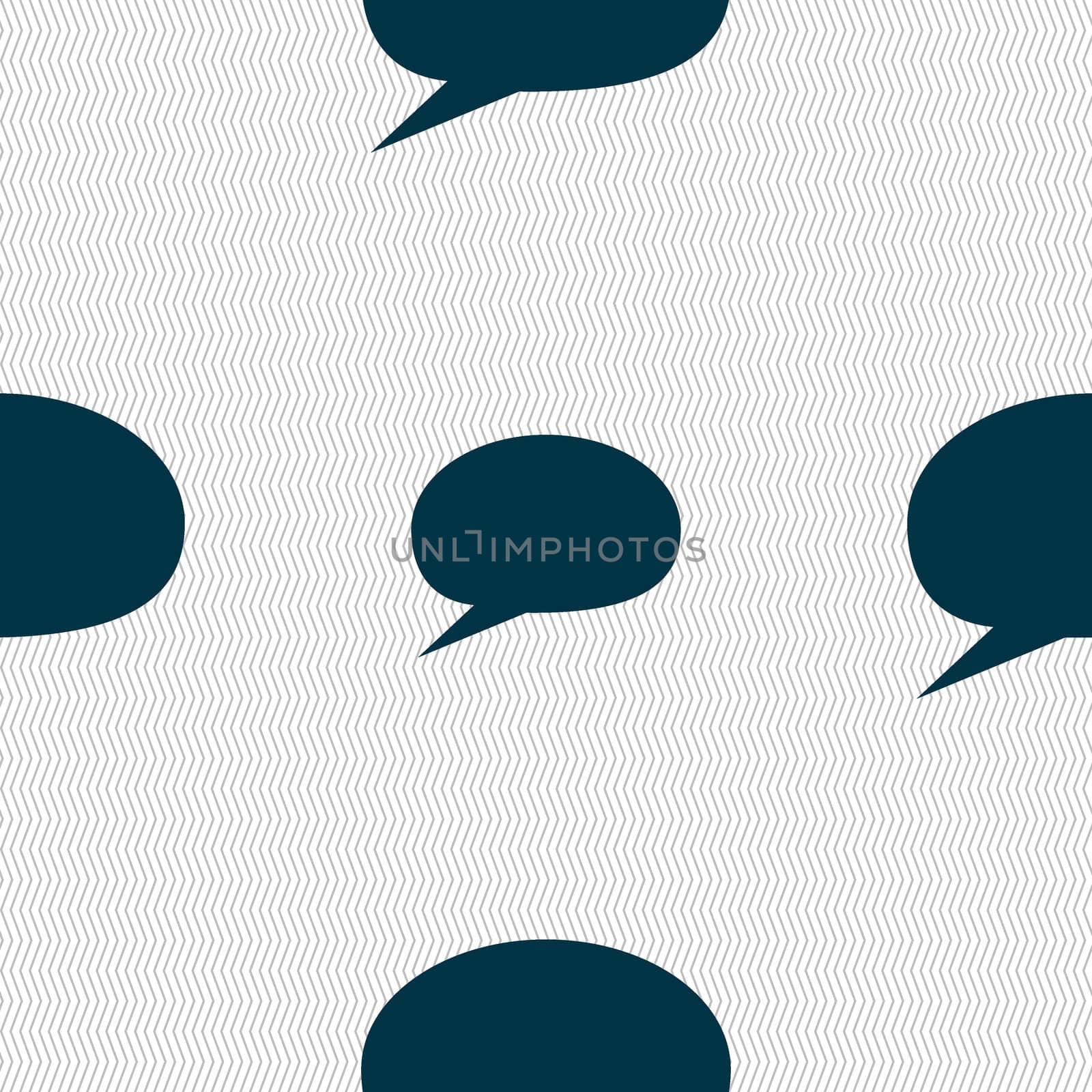 Speech bubble icons. Think cloud symbols. Seamless abstract background with geometric shapes.  by serhii_lohvyniuk