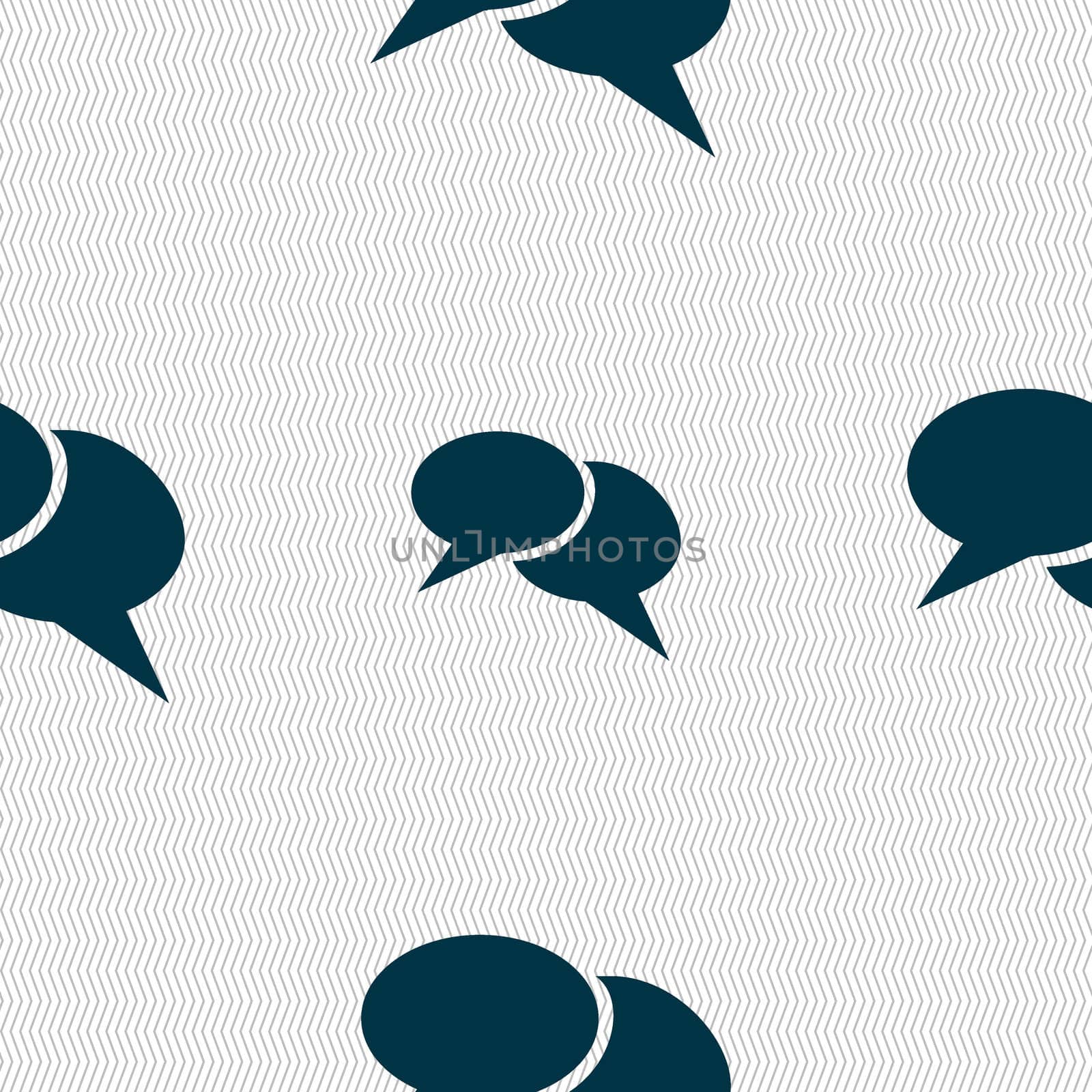 Speech bubble icons. Think cloud symbols. Seamless abstract background with geometric shapes.  by serhii_lohvyniuk