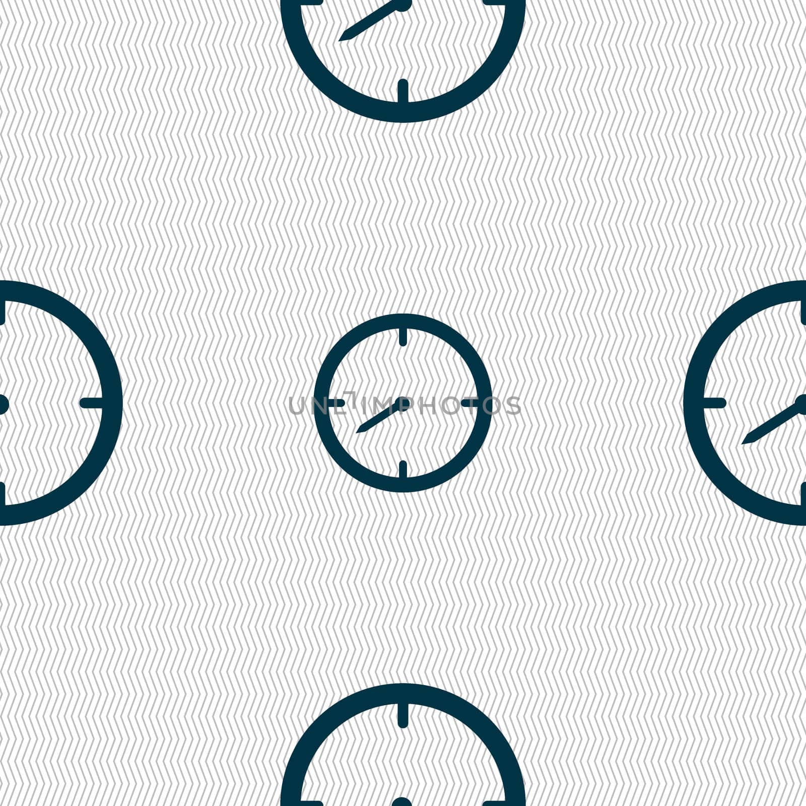 Timer sign icon. Stopwatch symbol.. Seamless abstract background with geometric shapes. illustration