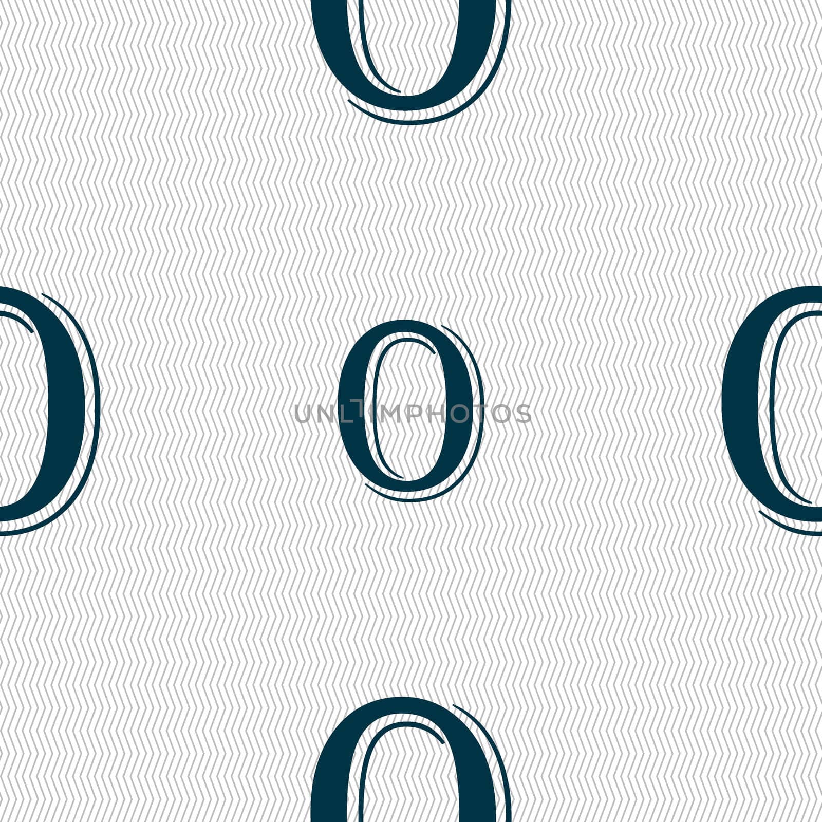 number zero icon sign. Seamless abstract background with geometric shapes.  by serhii_lohvyniuk