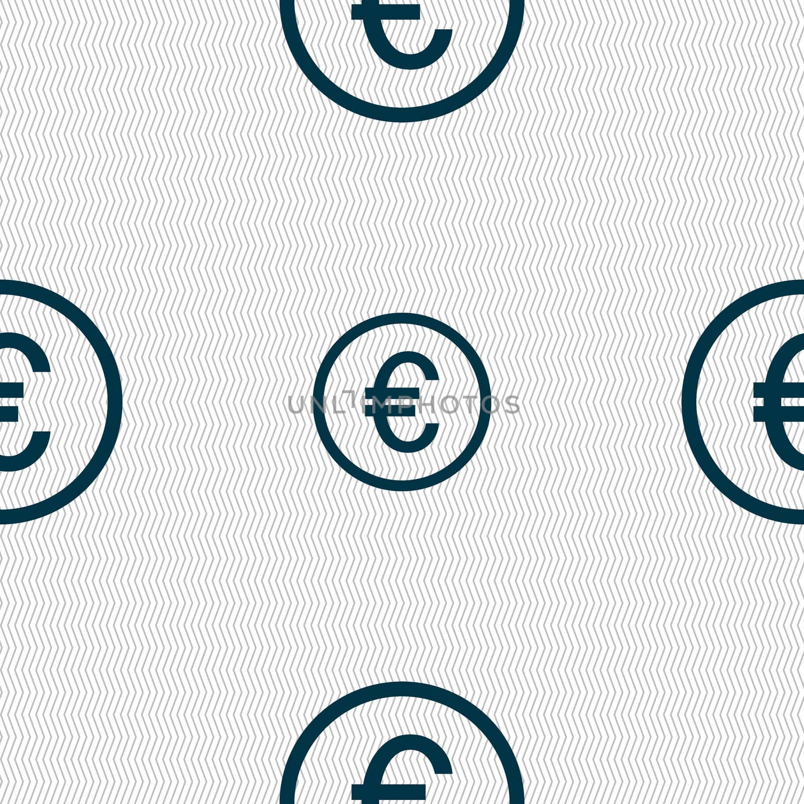 Euro icon sign. Seamless abstract background with geometric shapes.  by serhii_lohvyniuk