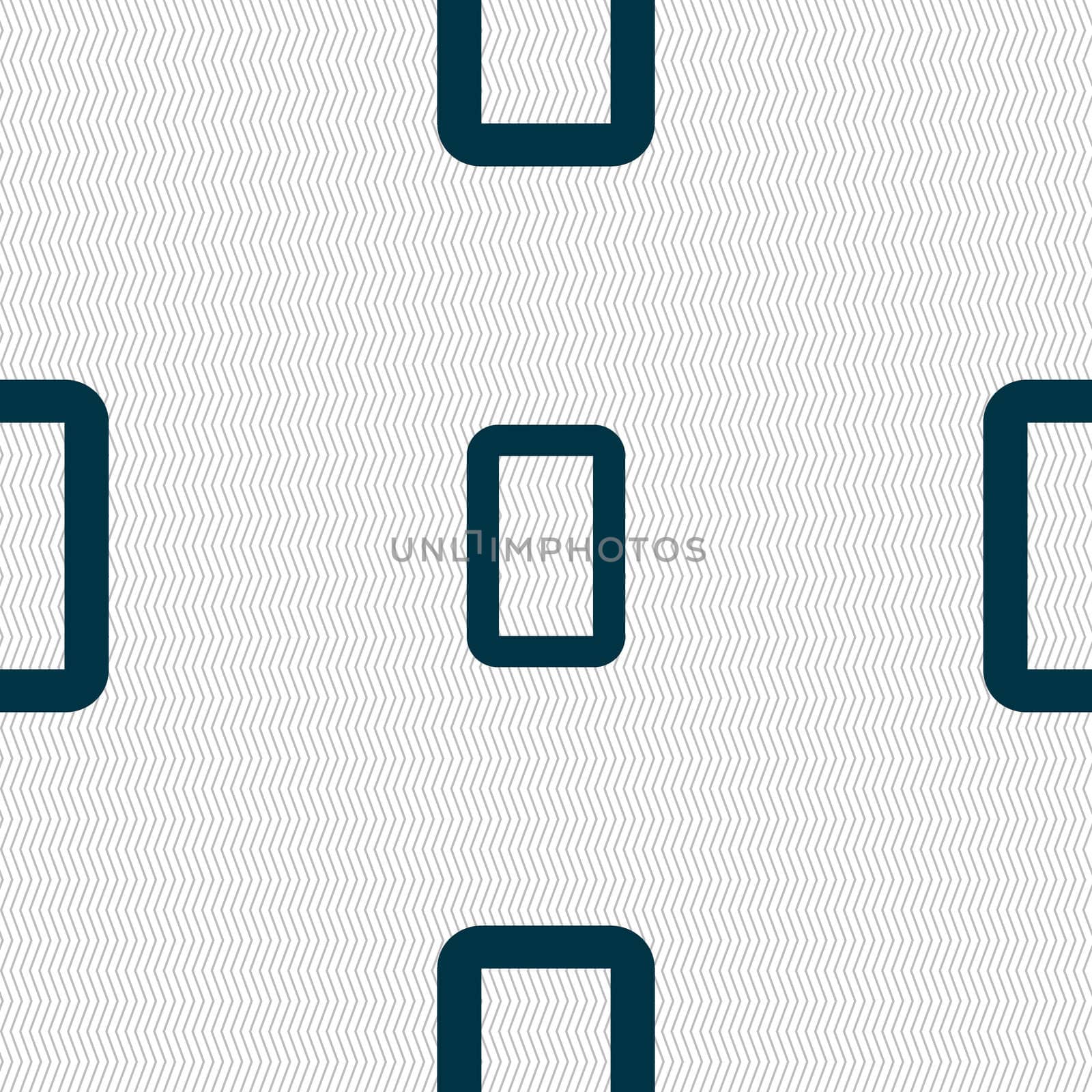 number zero icon sign. Seamless abstract background with geometric shapes. illustration