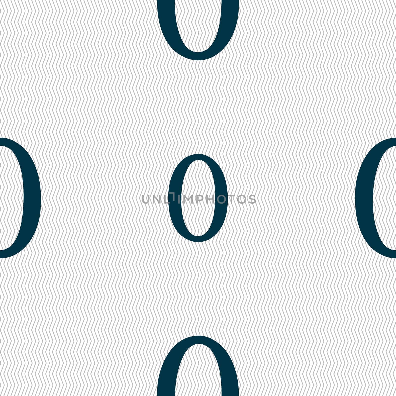 number zero icon sign. Seamless abstract background with geometric shapes. illustration