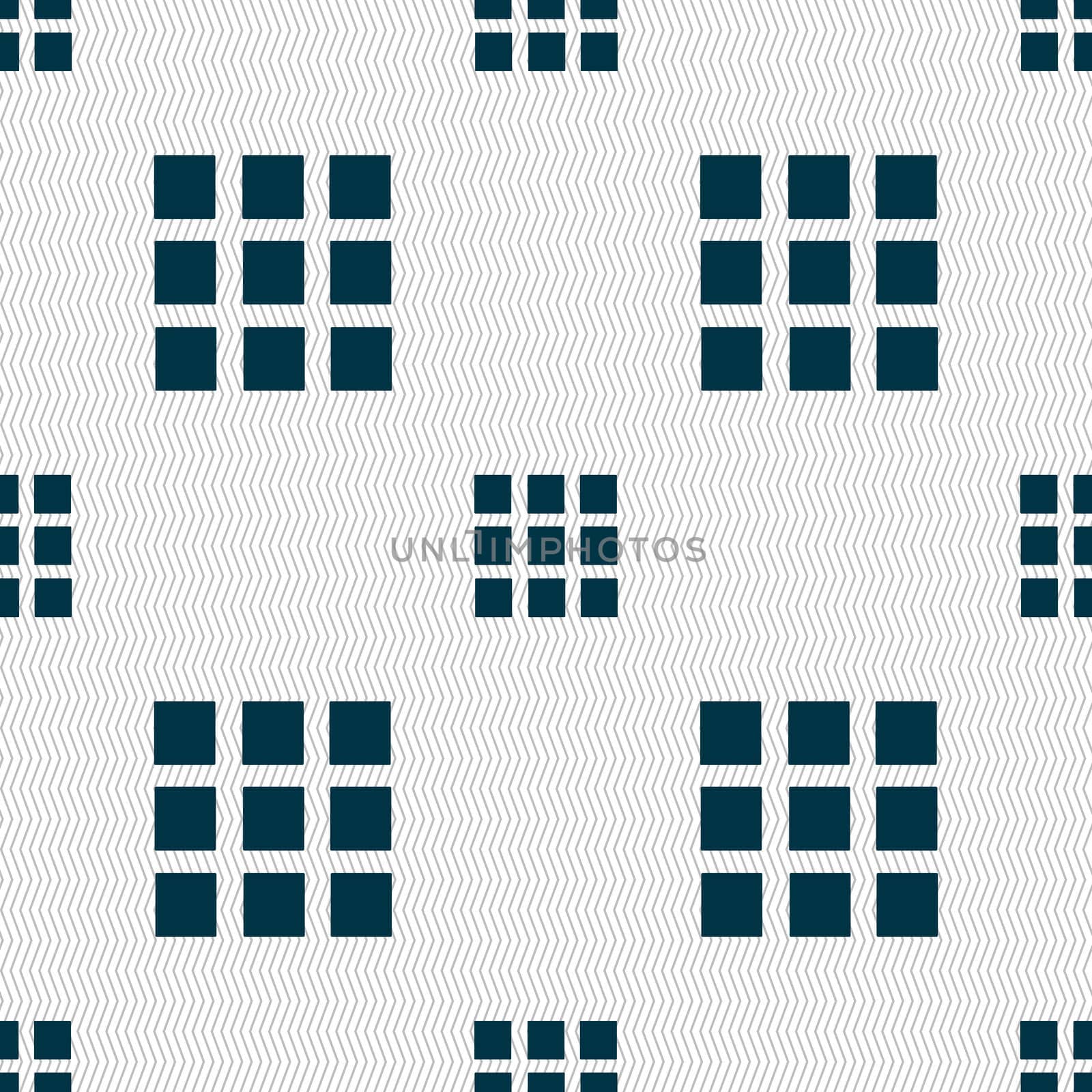 List sign icon. Content view option symbol. Seamless abstract background with geometric shapes. illustration