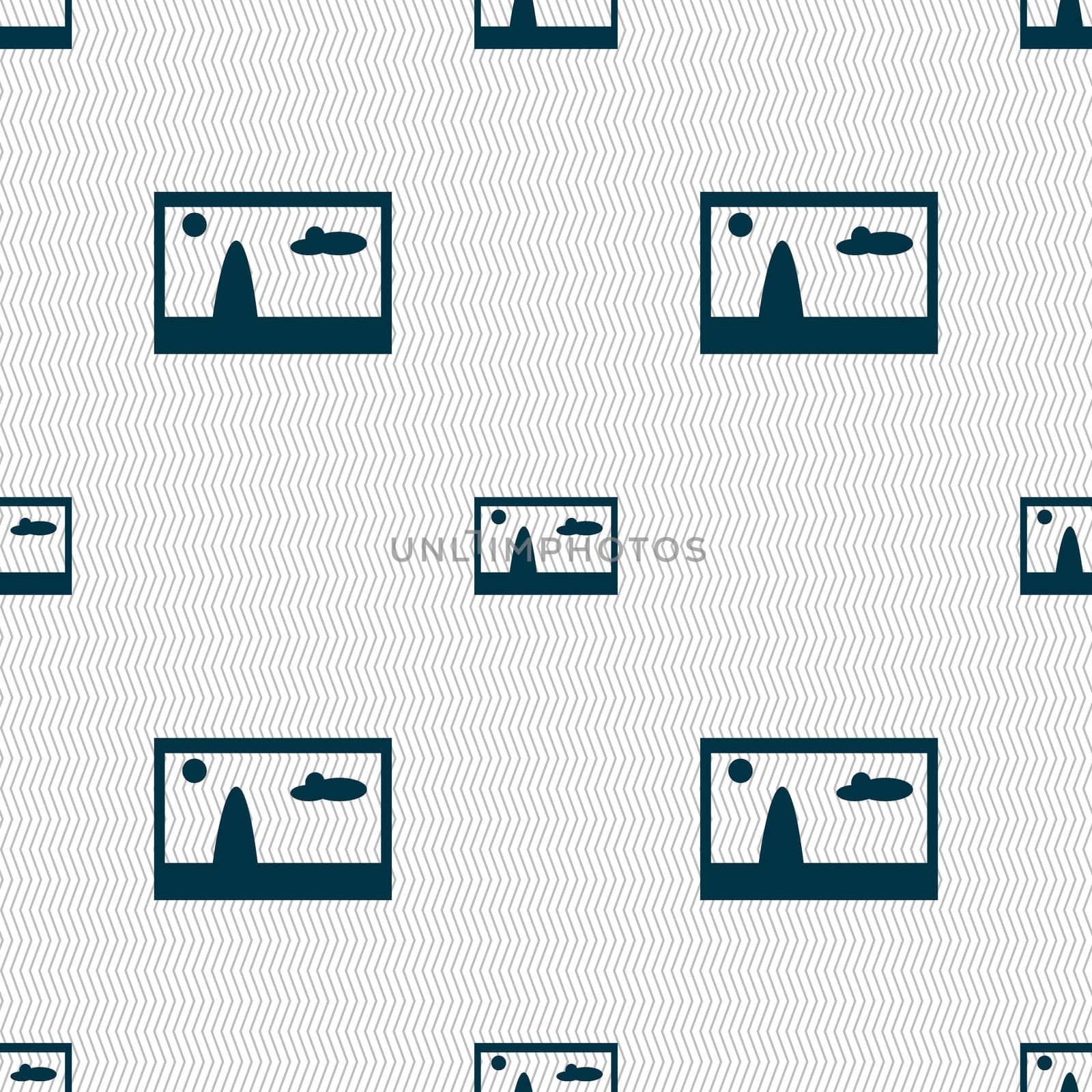 File JPG sign icon. Download image file symbol. Seamless abstract background with geometric shapes. illustration