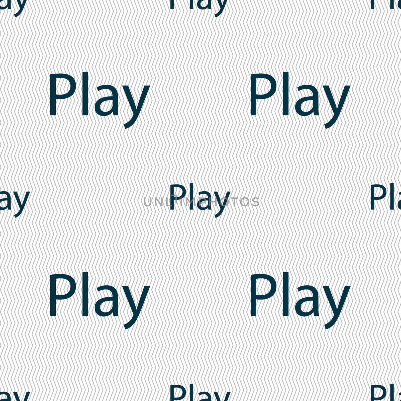 Play sign icon. symbol. Seamless abstract background with geometric shapes. illustration