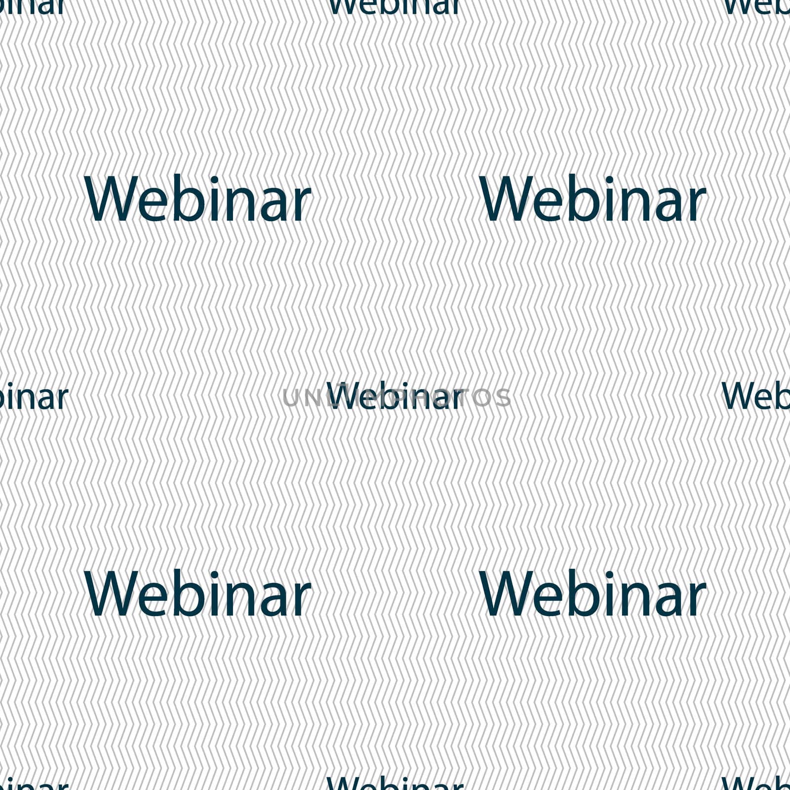 Webinar web camera sign icon. Online Web-study symbol. Seamless abstract background with geometric shapes. illustration