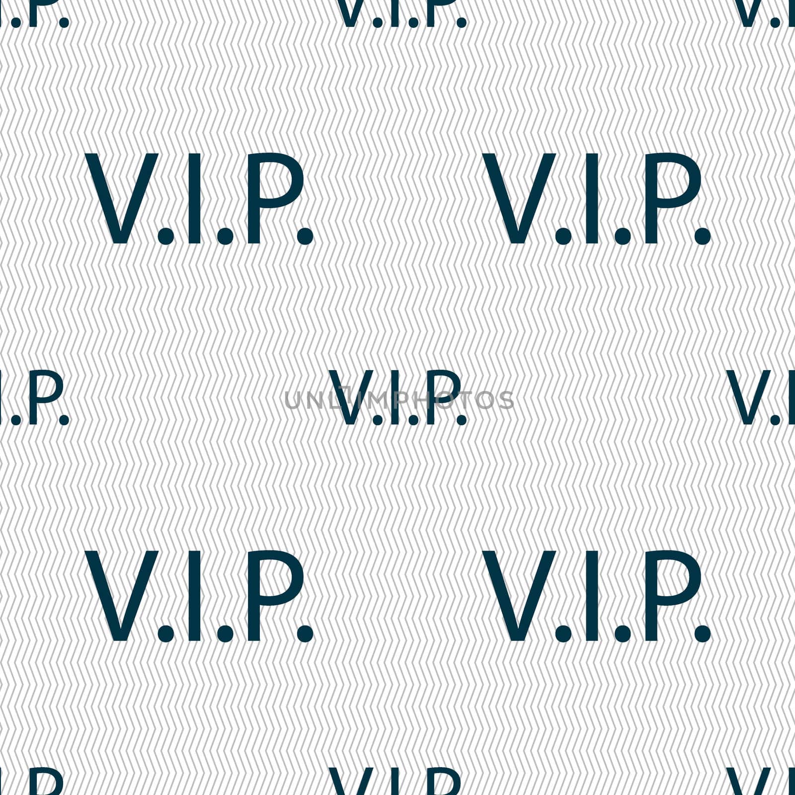 Vip sign icon. Membership symbol. Very important person. Seamless abstract background with geometric shapes. illustration