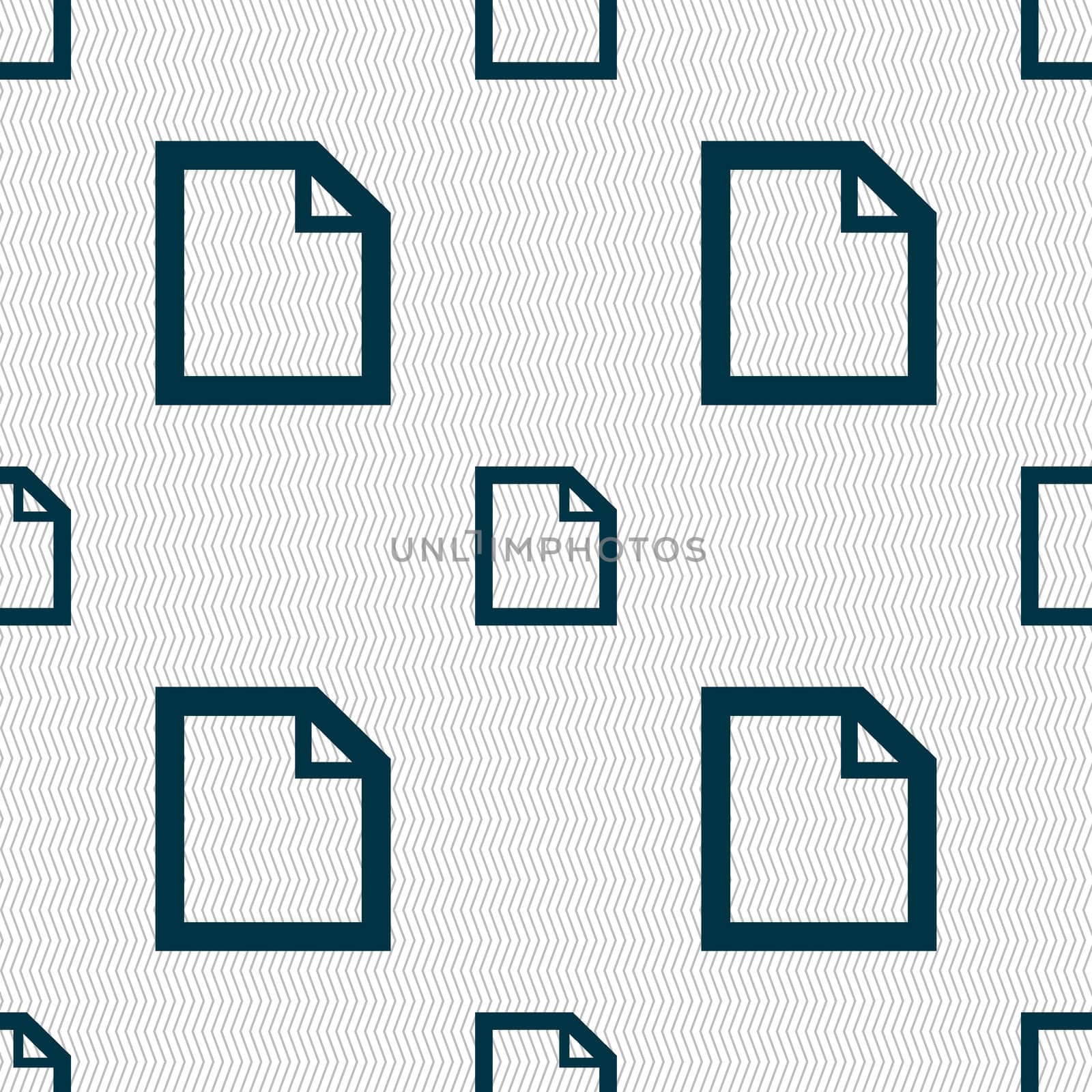 Edit document sign icon. content button. Seamless abstract background with geometric shapes. illustration