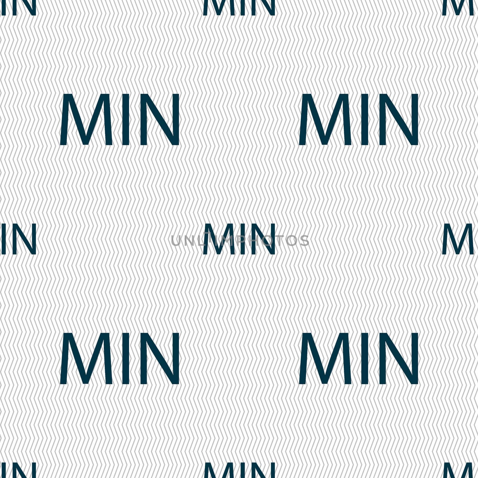 minimum sign icon. Seamless abstract background with geometric shapes. illustration