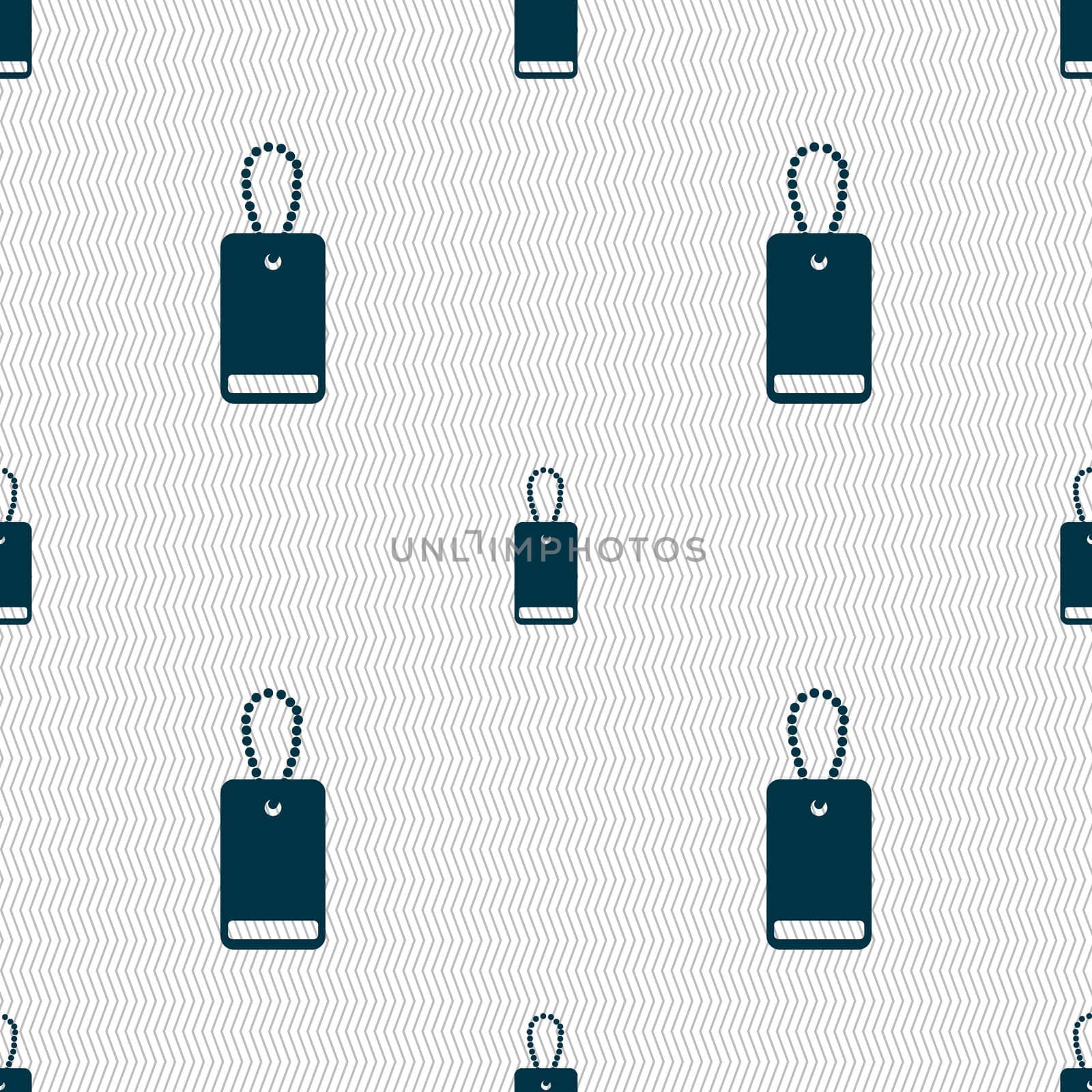 army chains icon sign. Seamless abstract background with geometric shapes. illustration