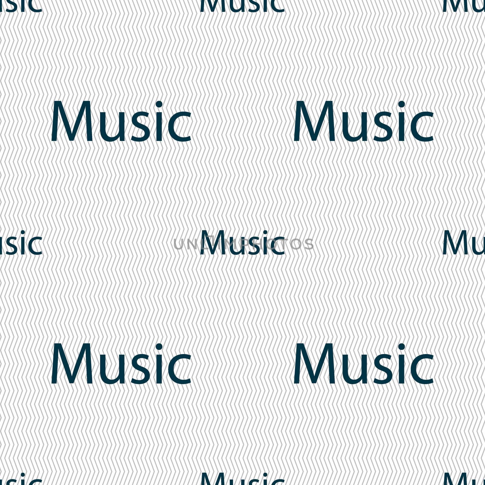 music sign icon. Karaoke symbol. Seamless abstract background with geometric shapes. illustration